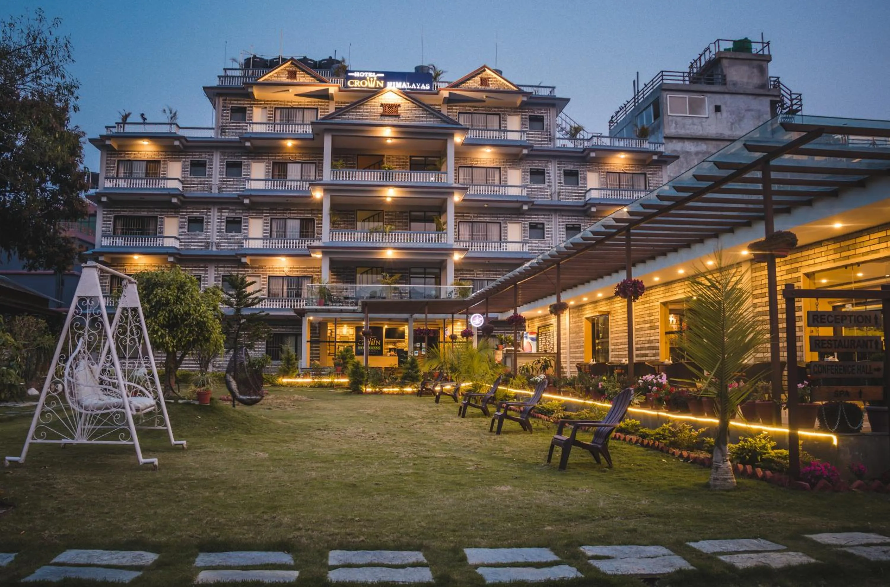 Property building in Hotel Crown Himalayas