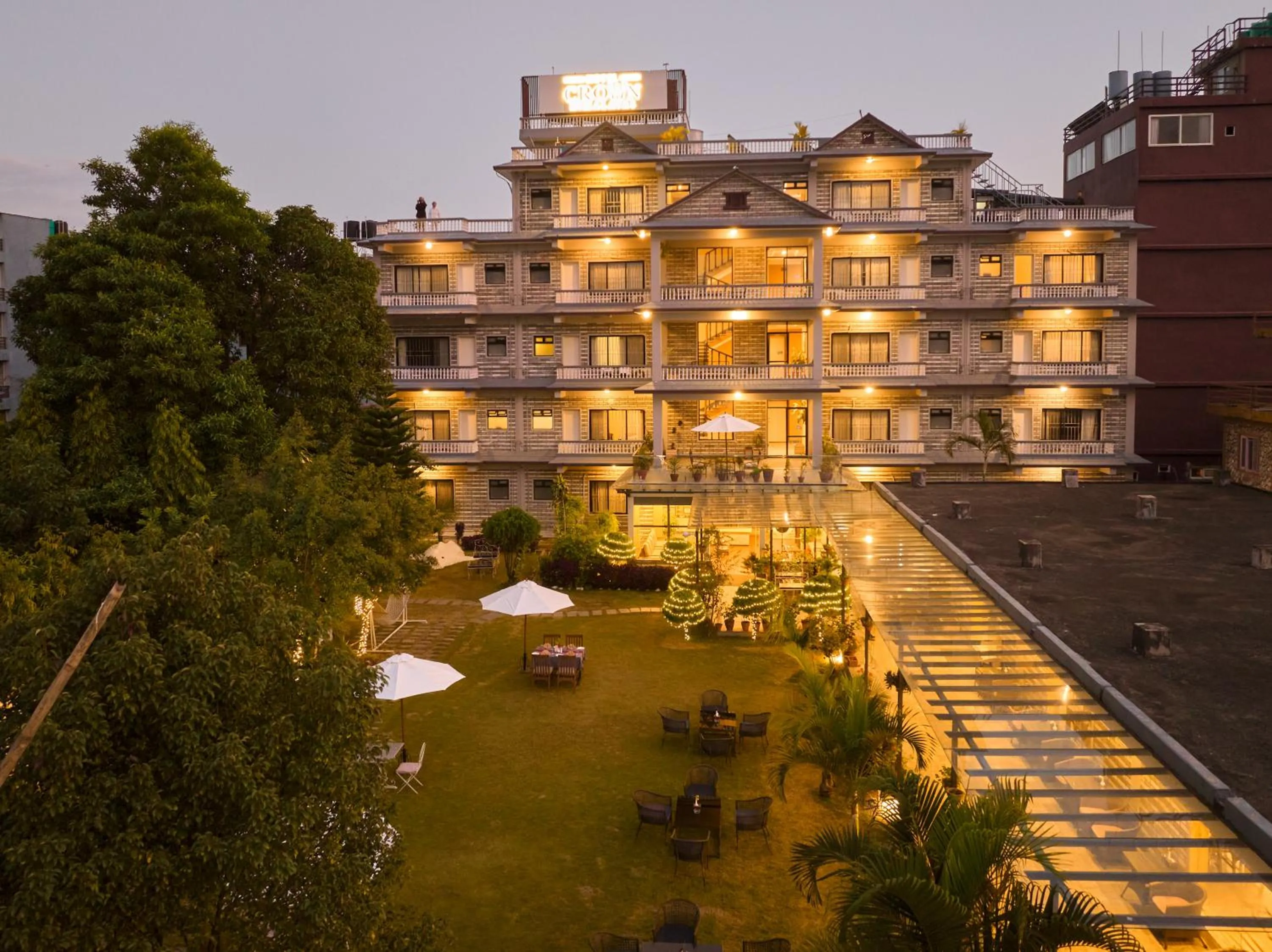 Property building in Hotel Crown Himalayas