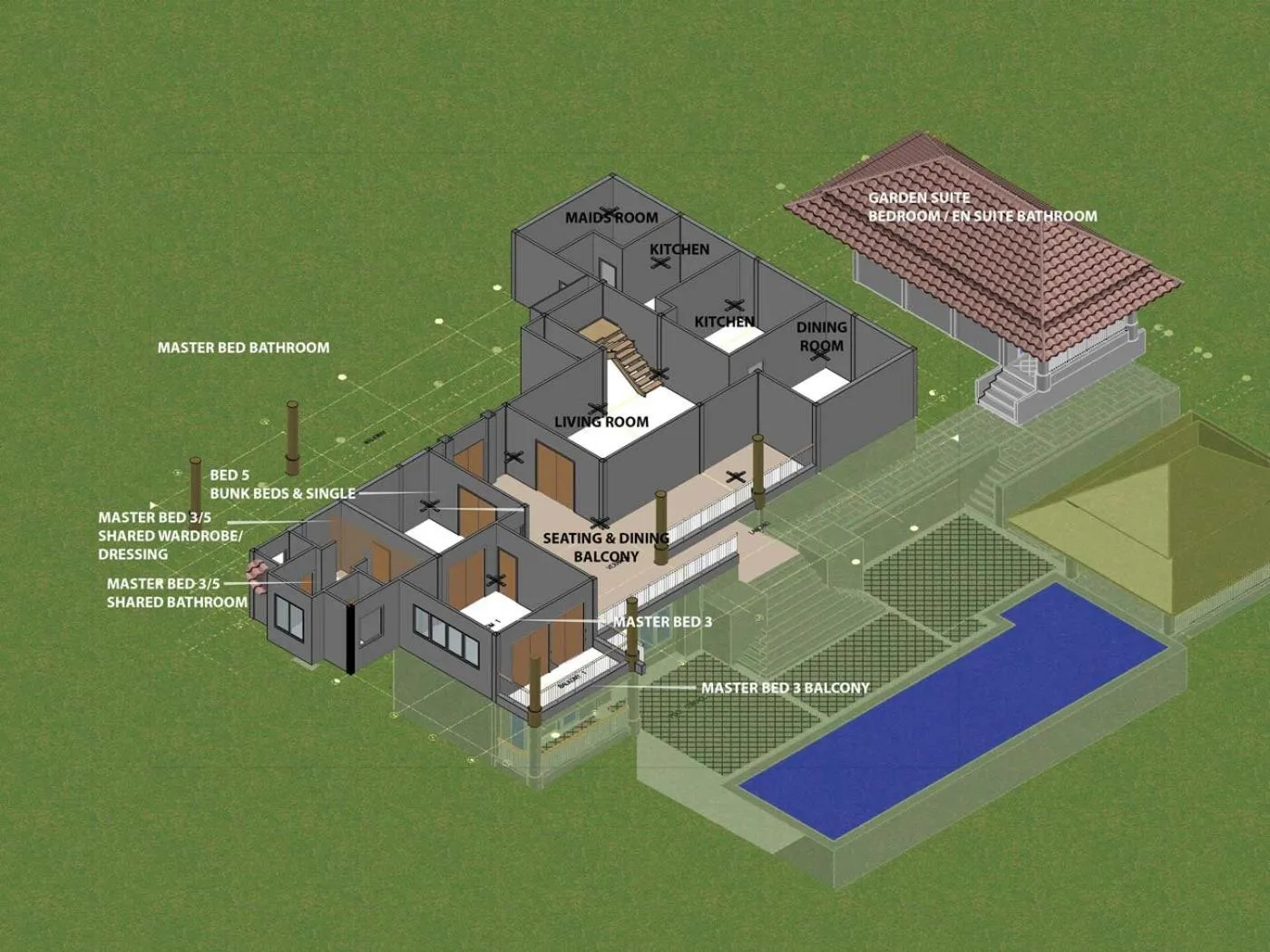 Floor plan in Villa Oriole