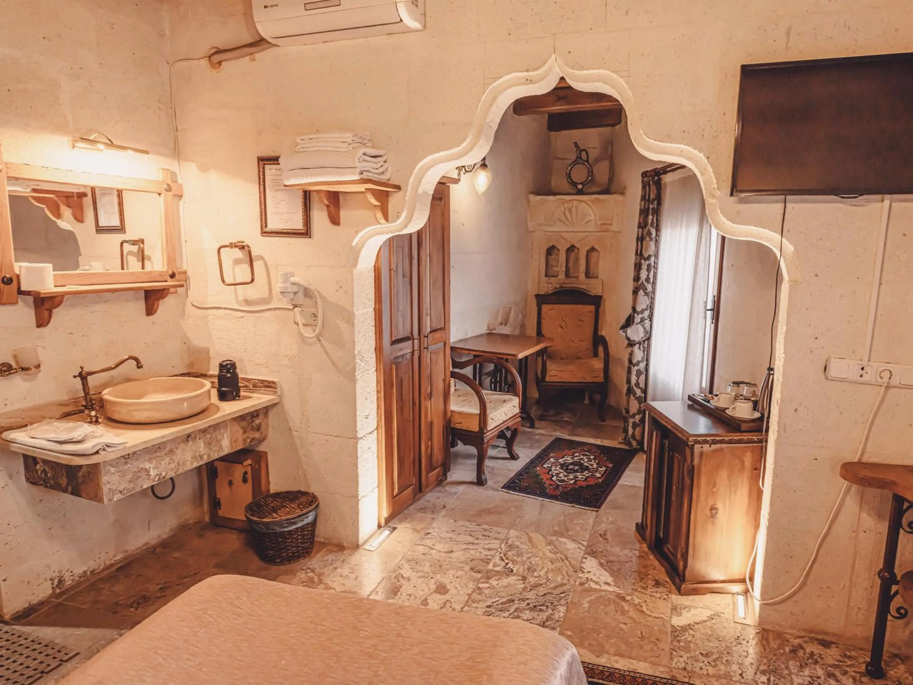 Seating area in Hanzade Cappadocia