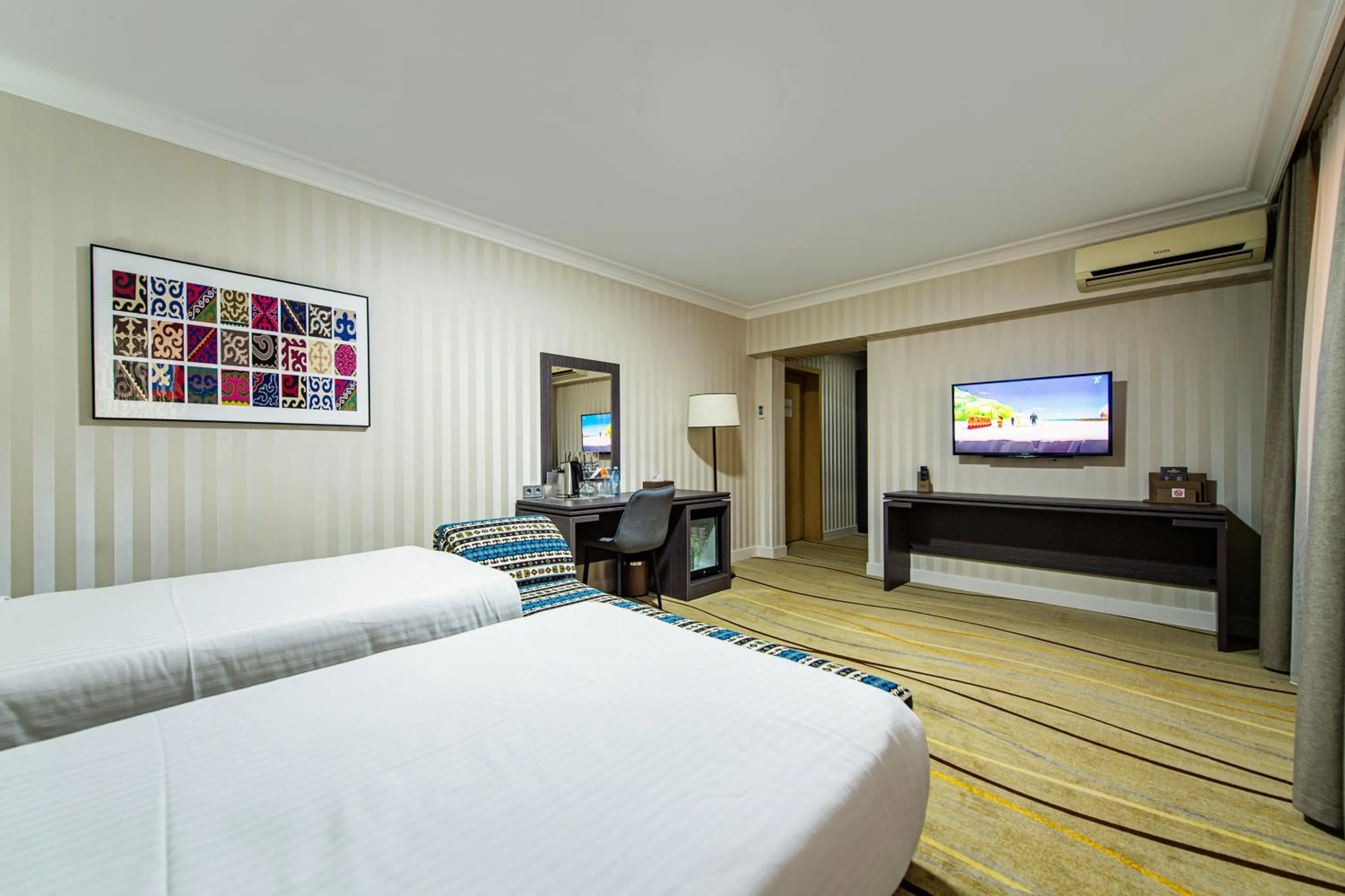 Bed in Shymkent Grand Hotel