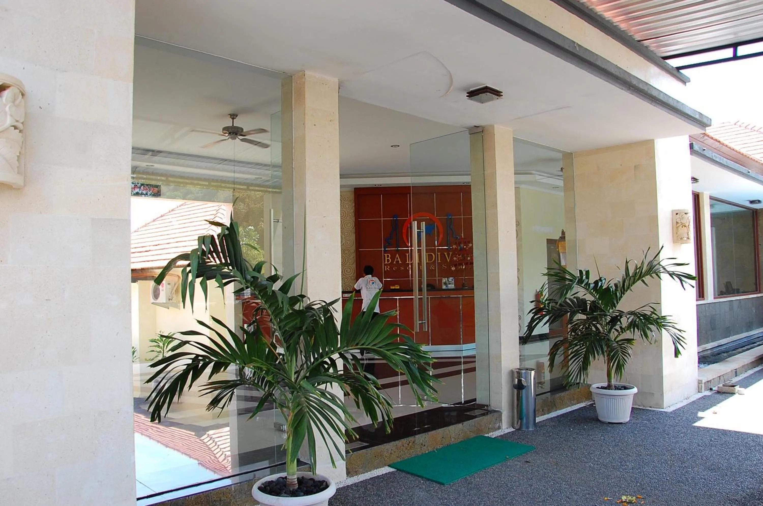 Facade/entrance in Bali Dive Resort and Spa