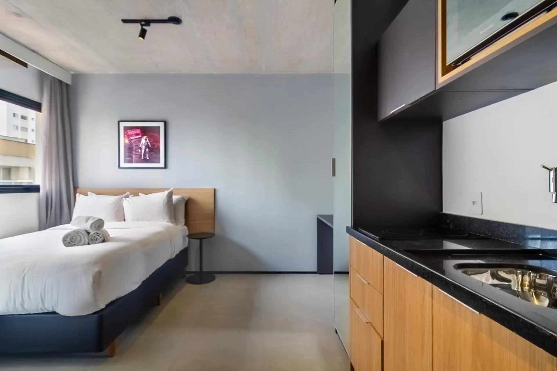 Photo of the whole room, Bed in 360 VN Ueno by Housi