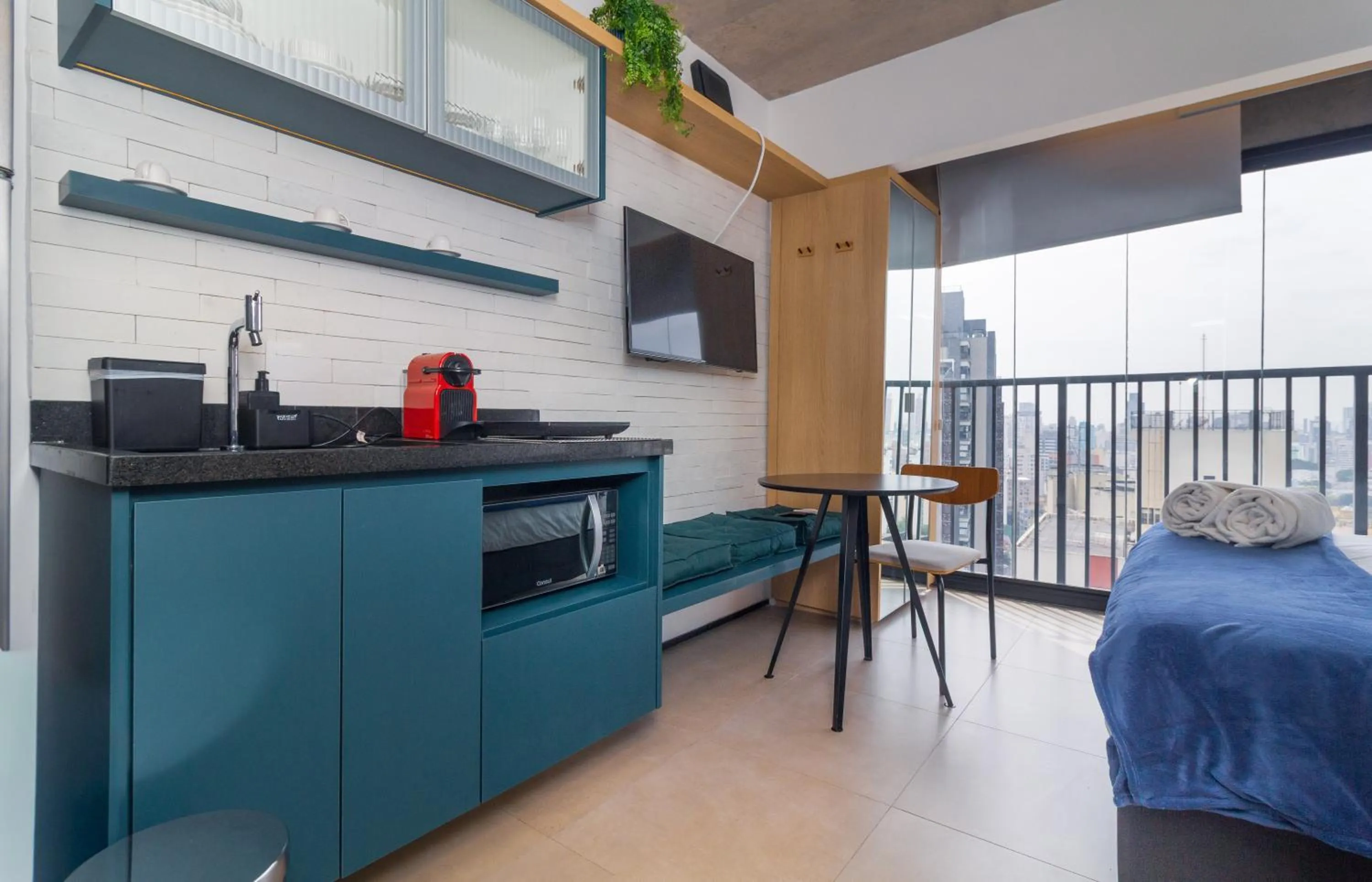 kitchen, Bed in 360 VN Ueno by Housi