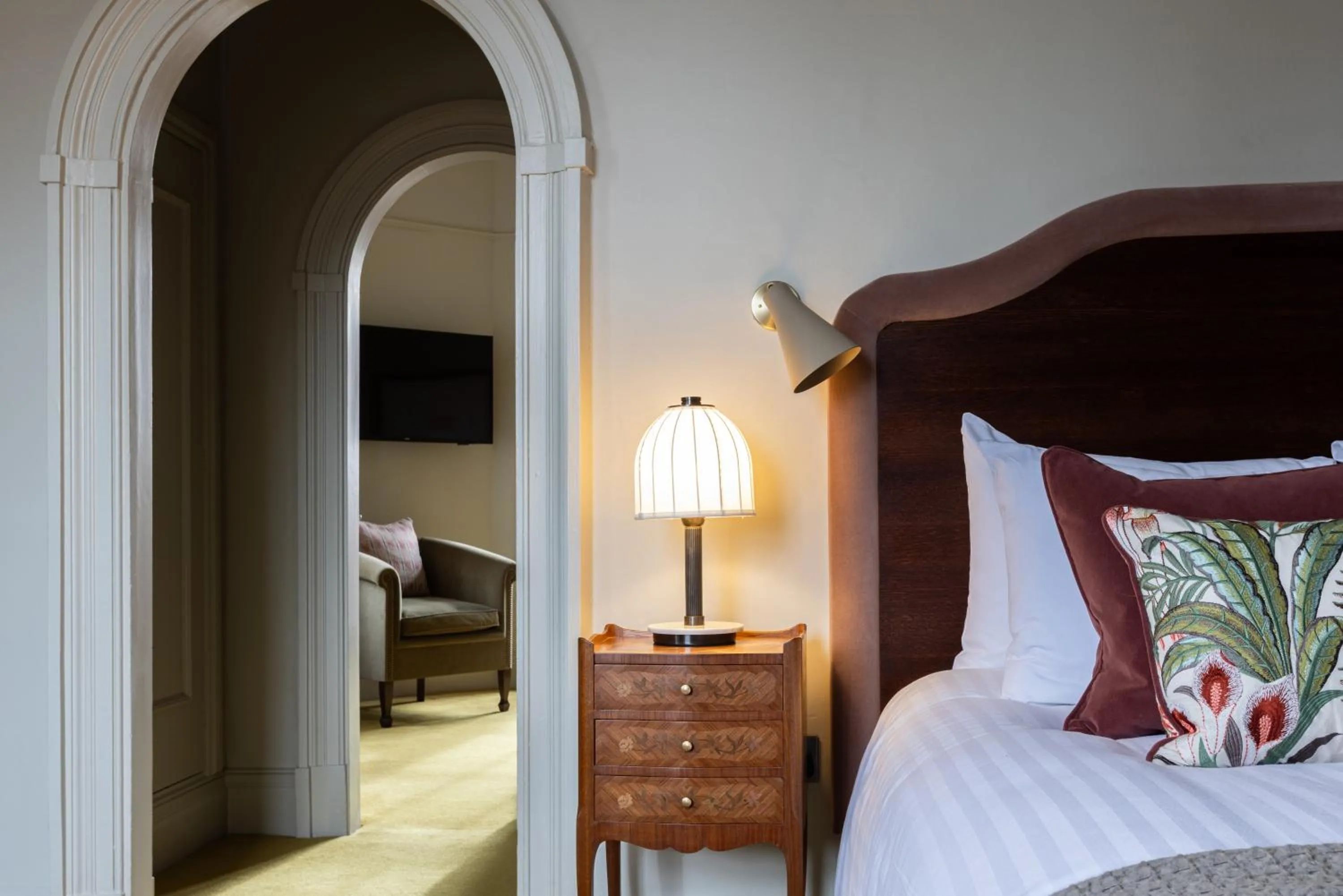 Bed in The White Hart Hotel Lincoln