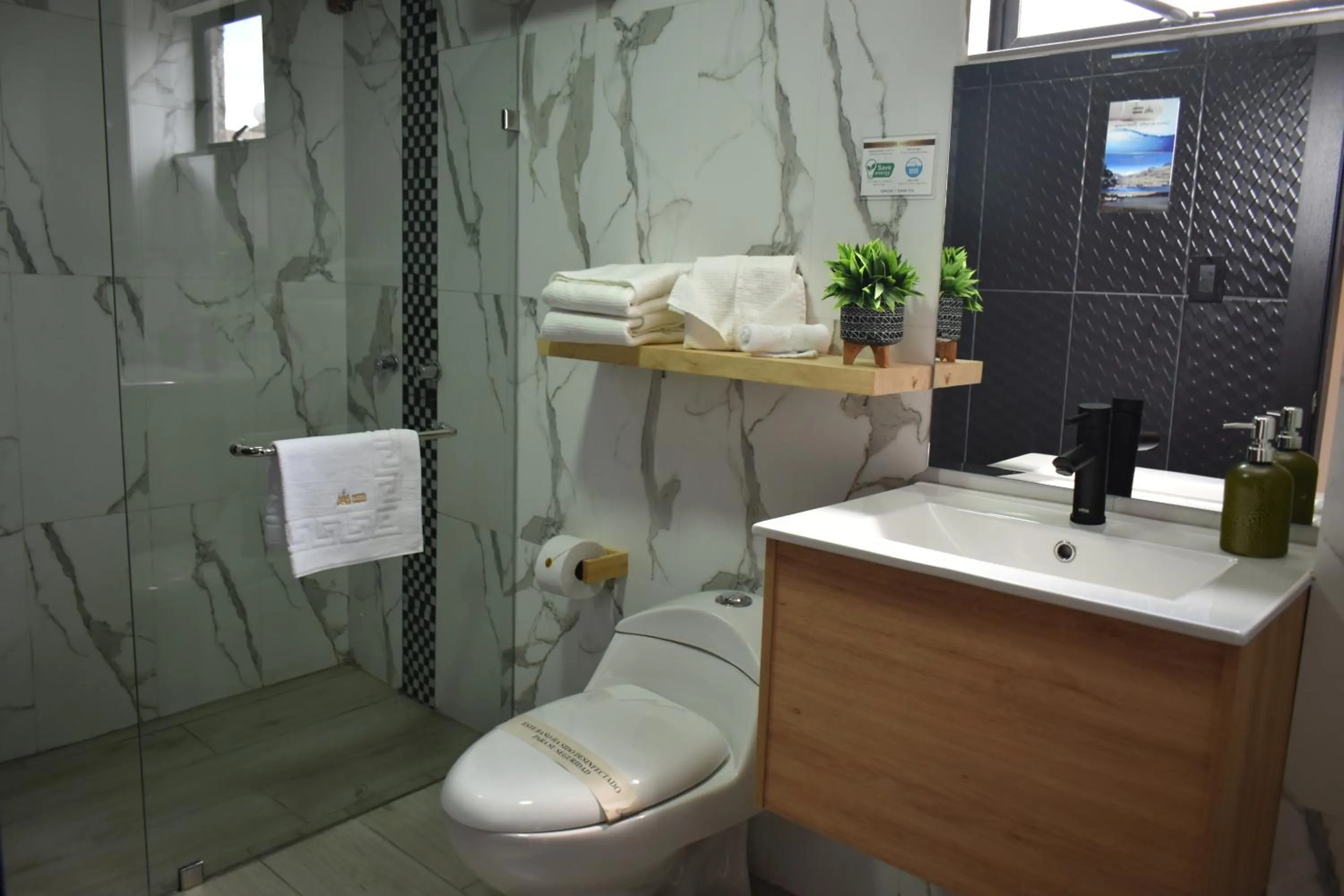 Shower in Hotel Vaway