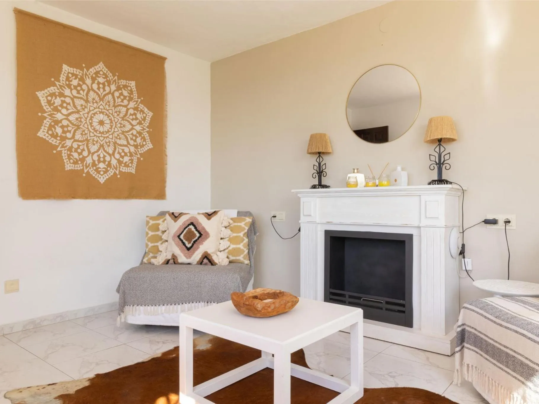 Living room in La Casa del Burro