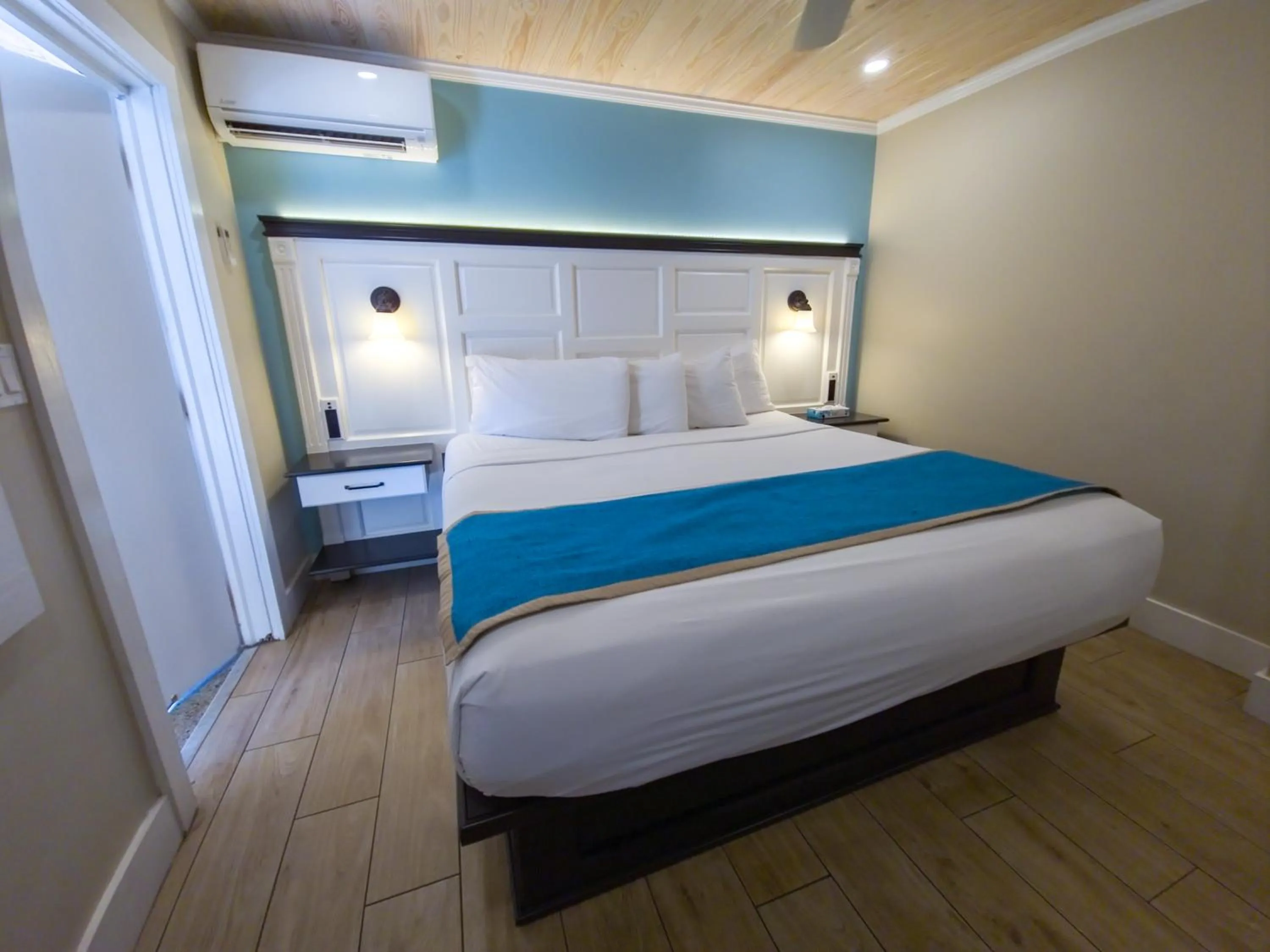 Bed in Seashell Motel