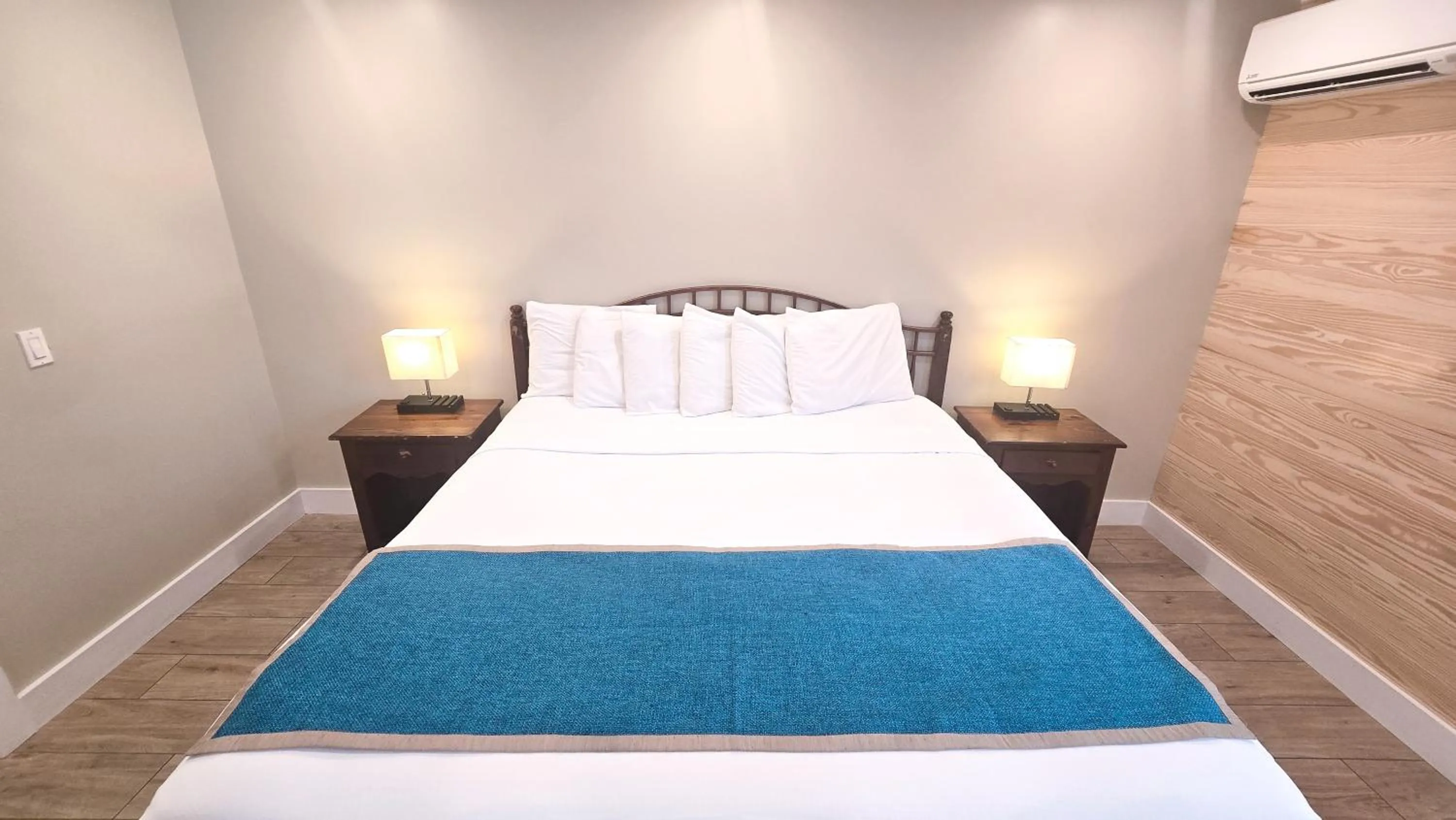 Bed in Seashell Motel