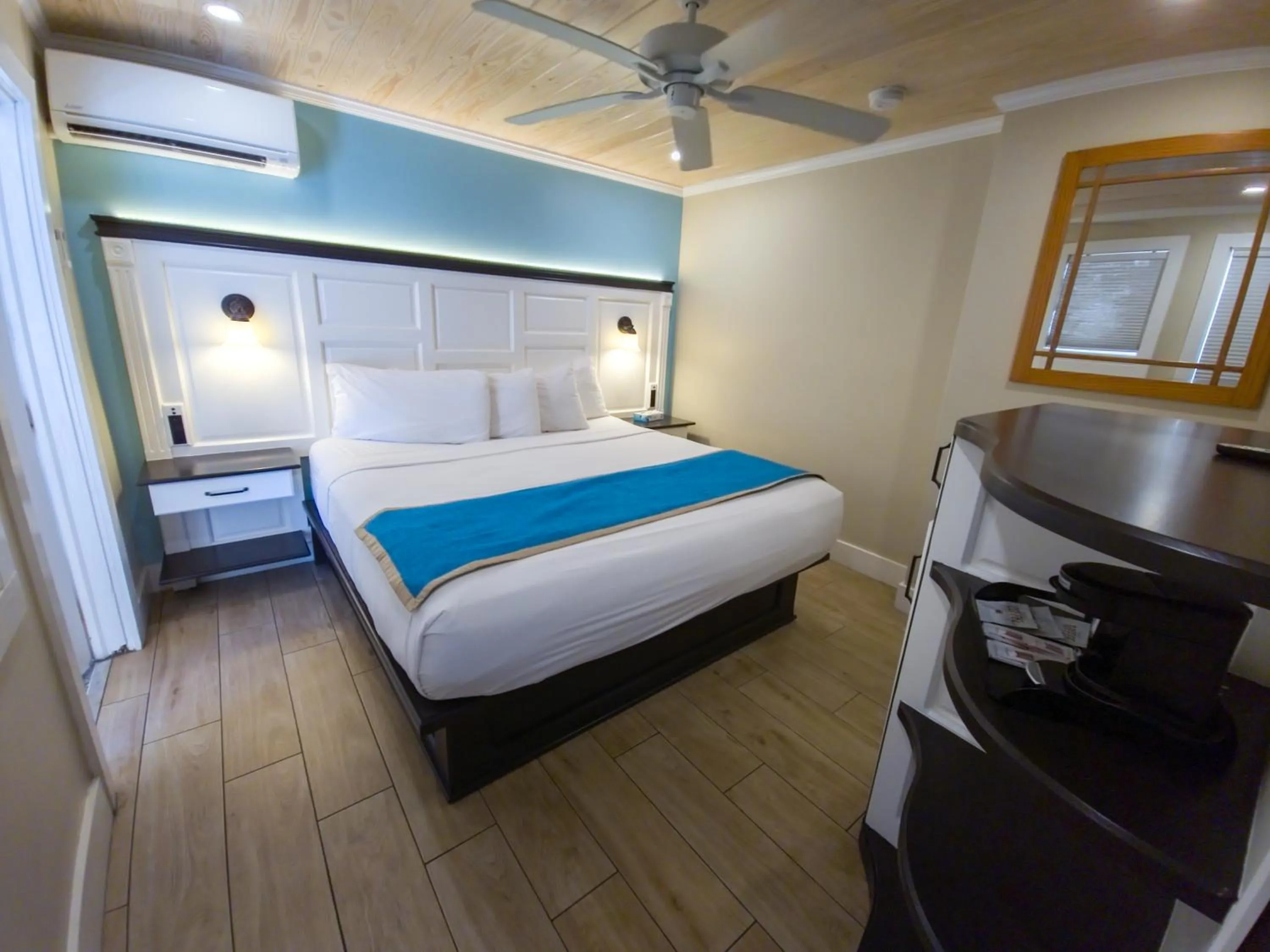 Bed in Seashell Motel