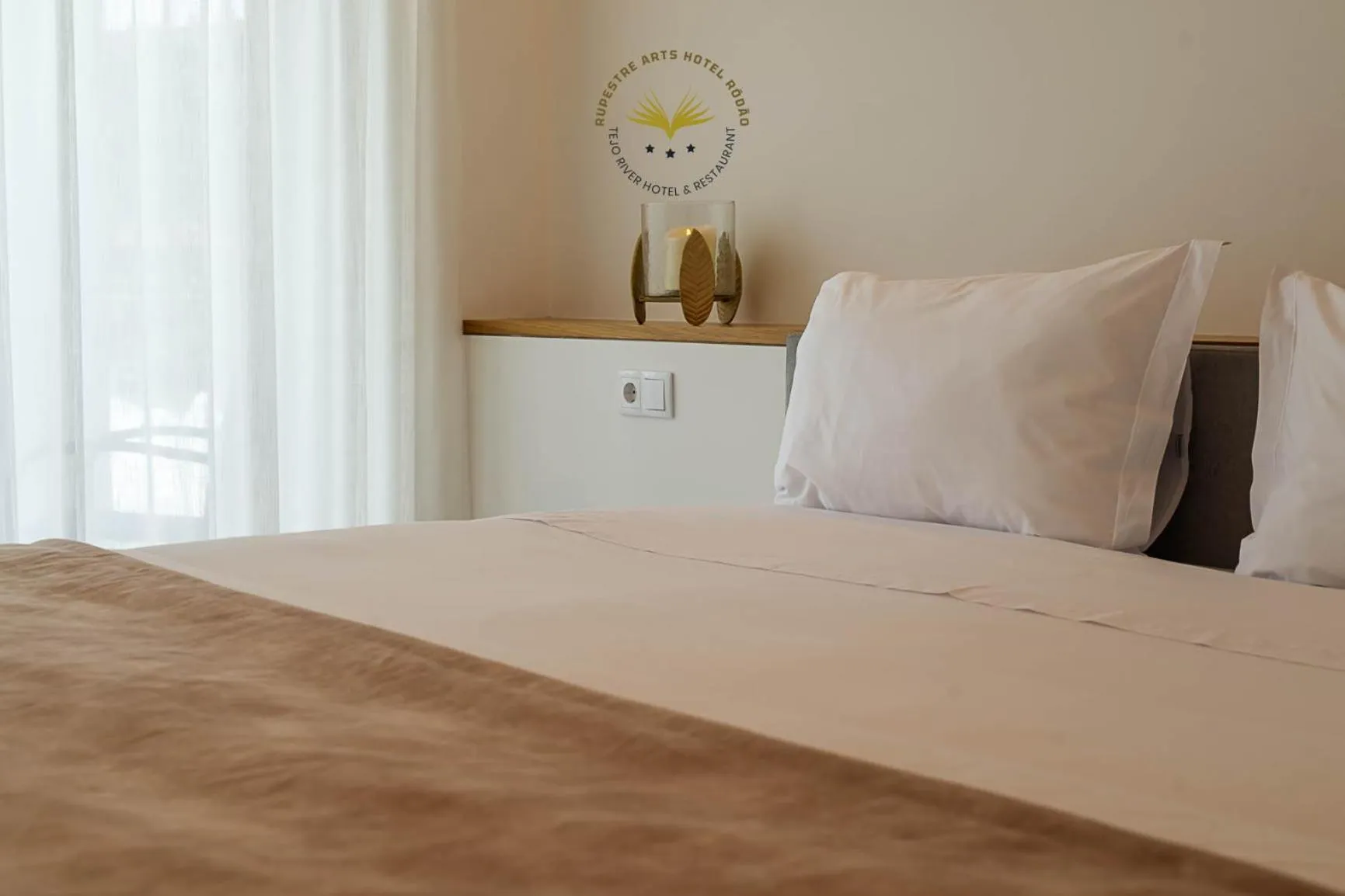 Bed in Rupestre Arts Hotel Ródão