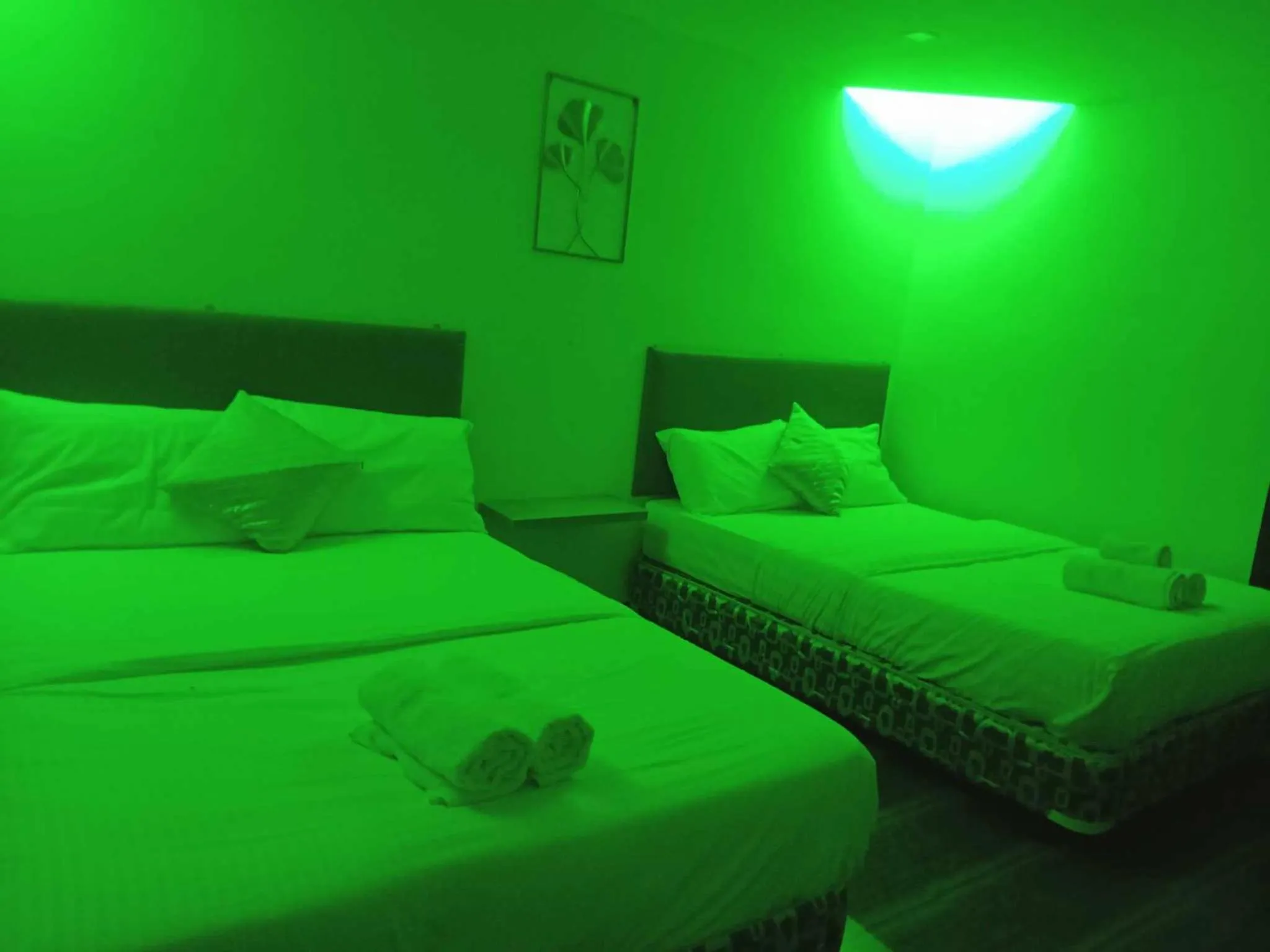 Bed in Hideaways Restobar and Resort