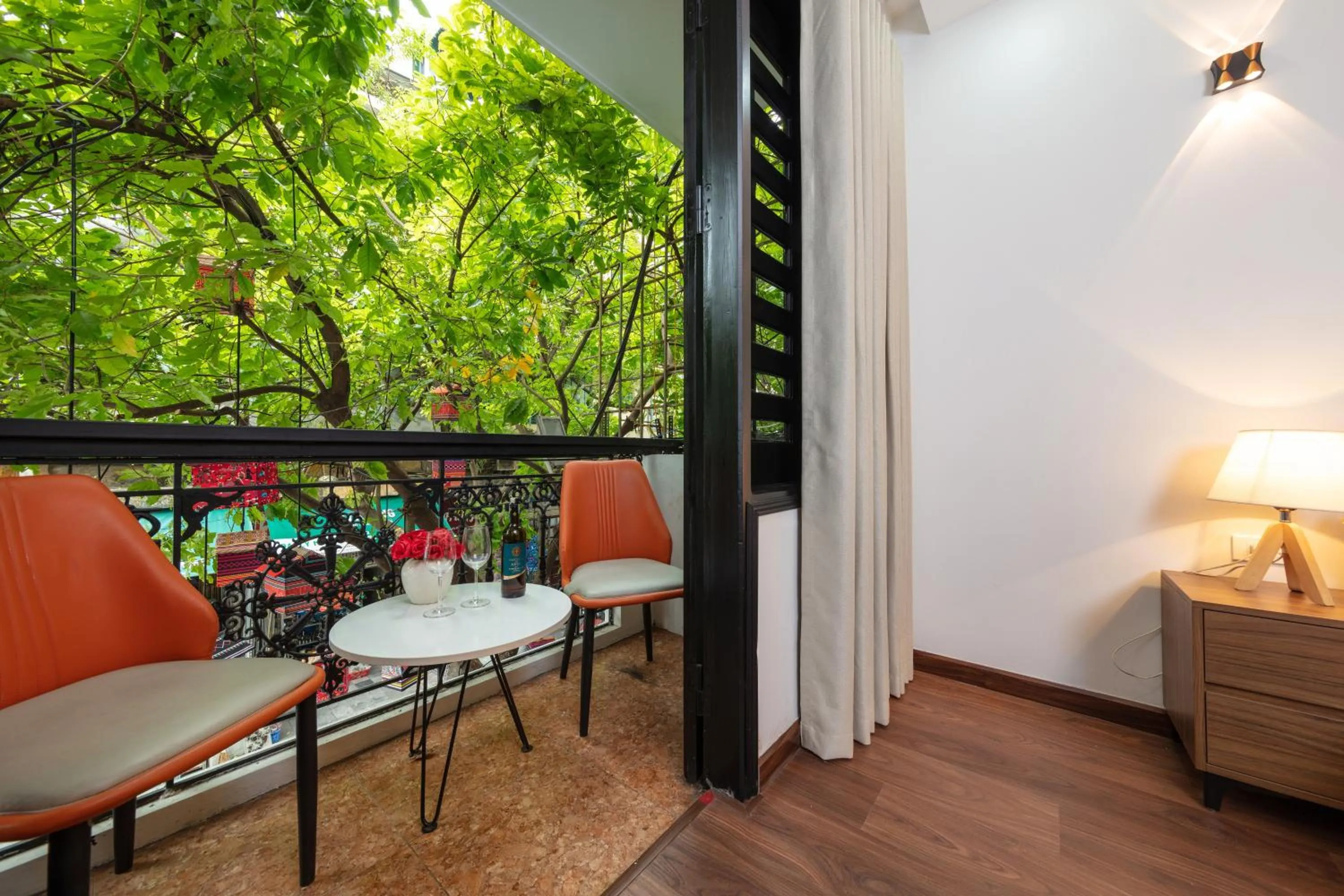 Balcony/Terrace in Hanoi Liliane Hotel and Travel