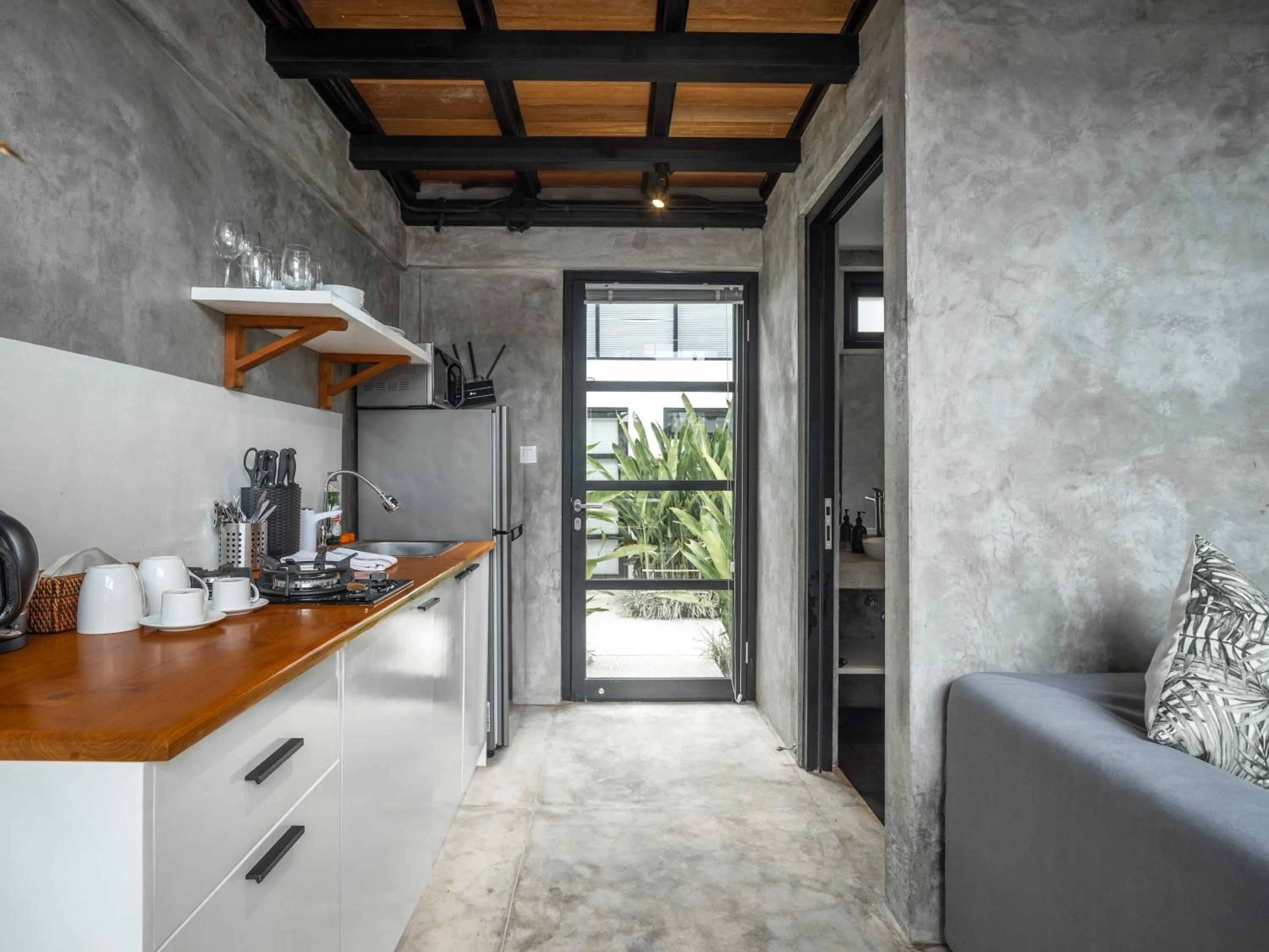 Kitchen or kitchenette in Canggu 2Plex Apartment