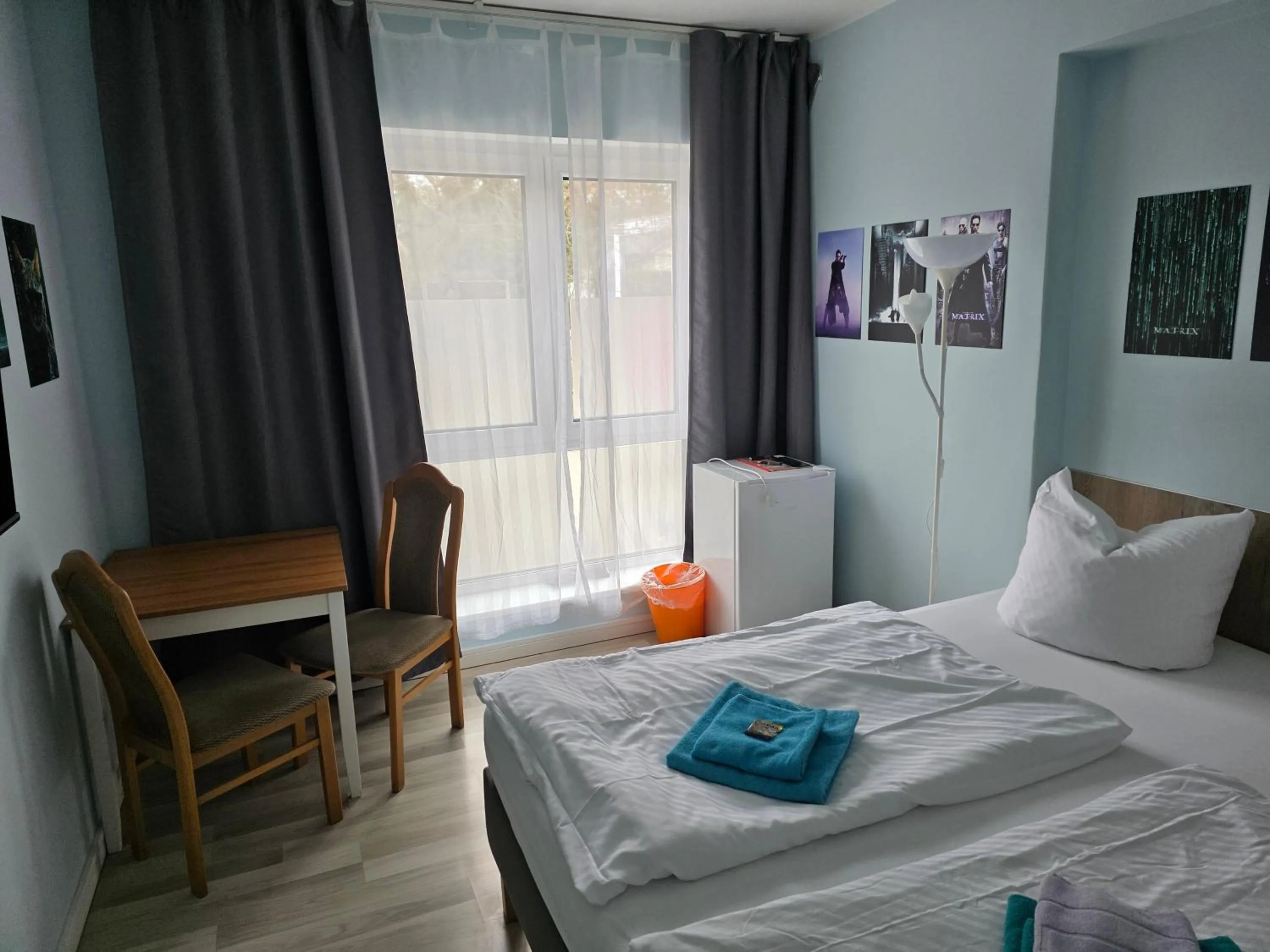 Bed in Pension am Filmpark