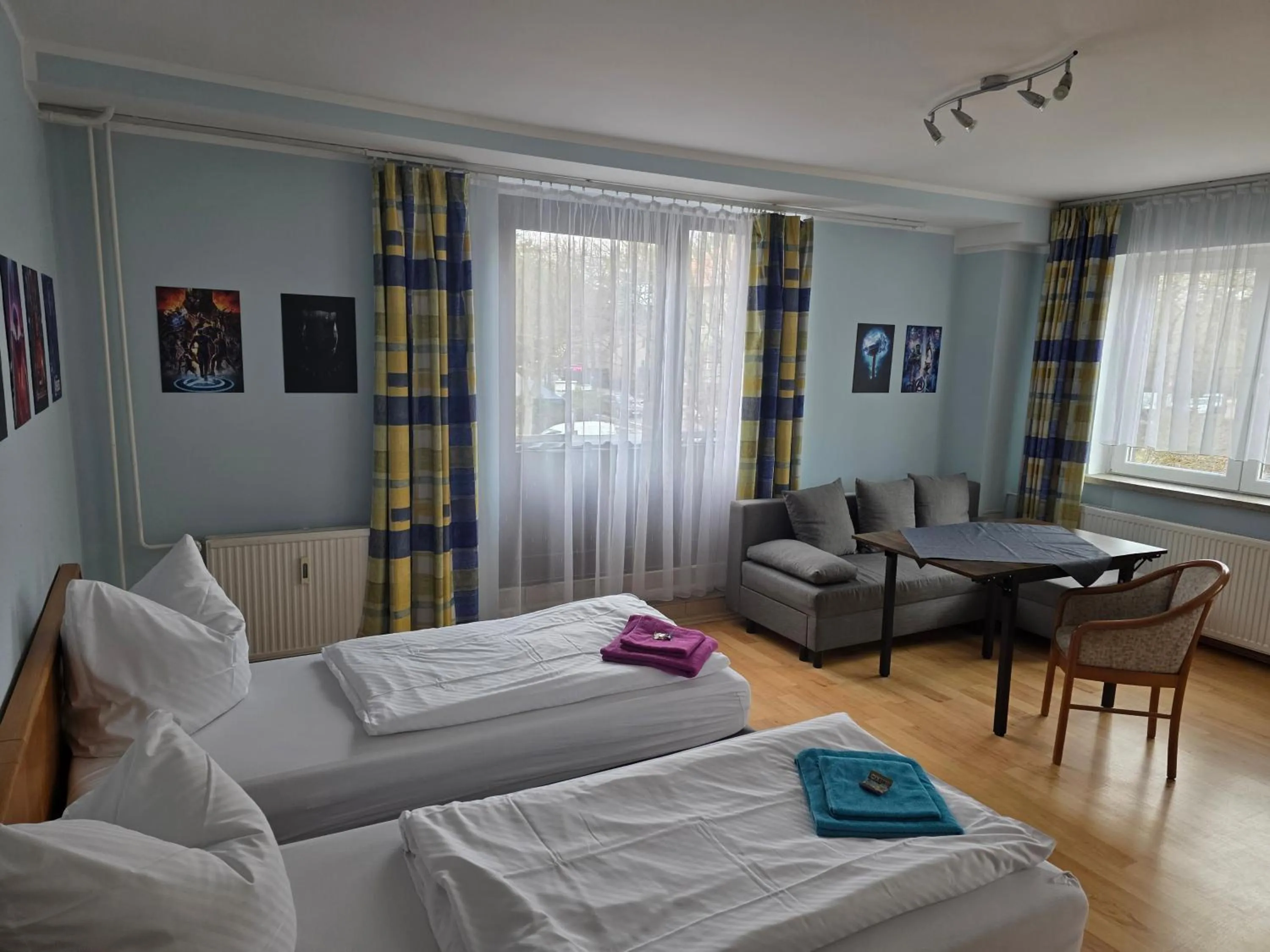 Bed in Pension am Filmpark