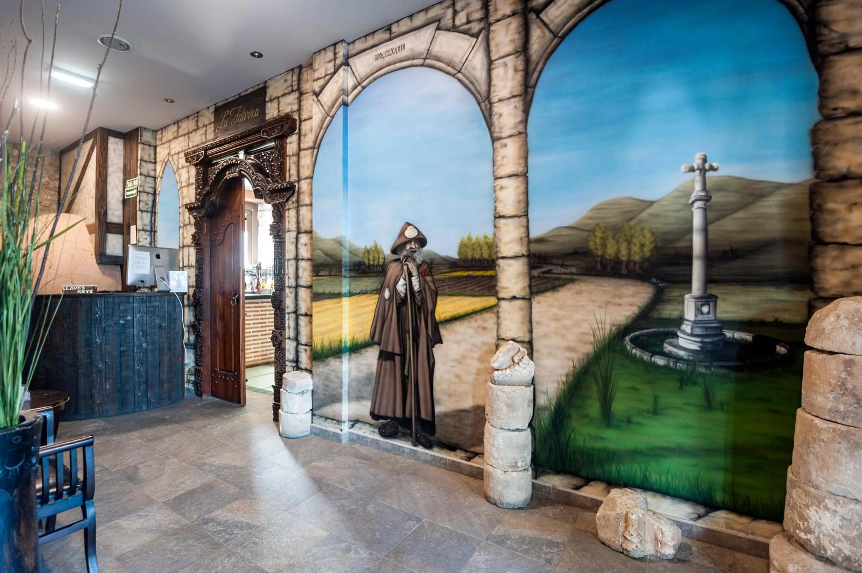 Lobby or reception in Albergue turístico "La Fábrica"