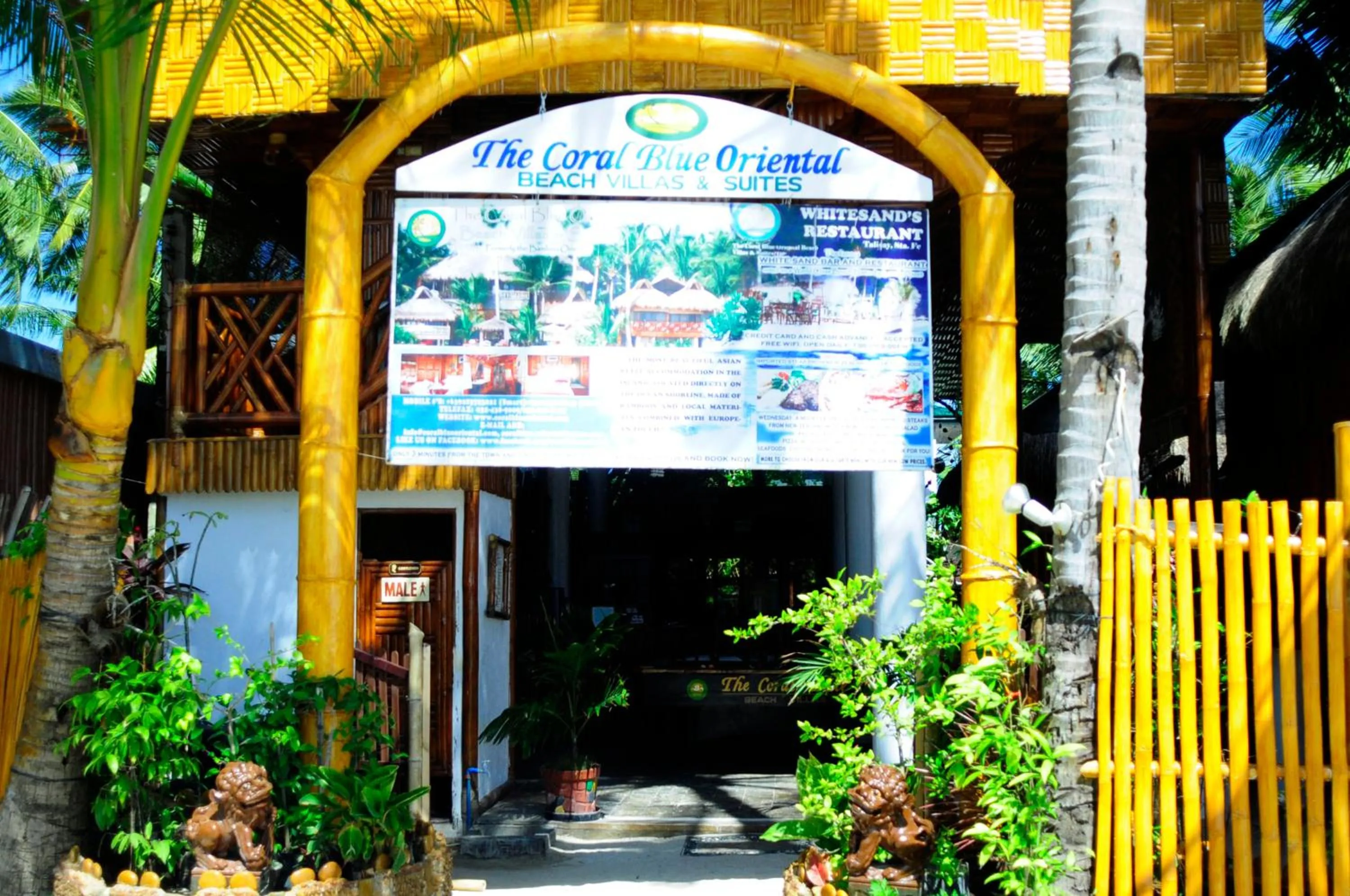 Facade/entrance in The Coral Blue Oriental Beach Villas and Suites