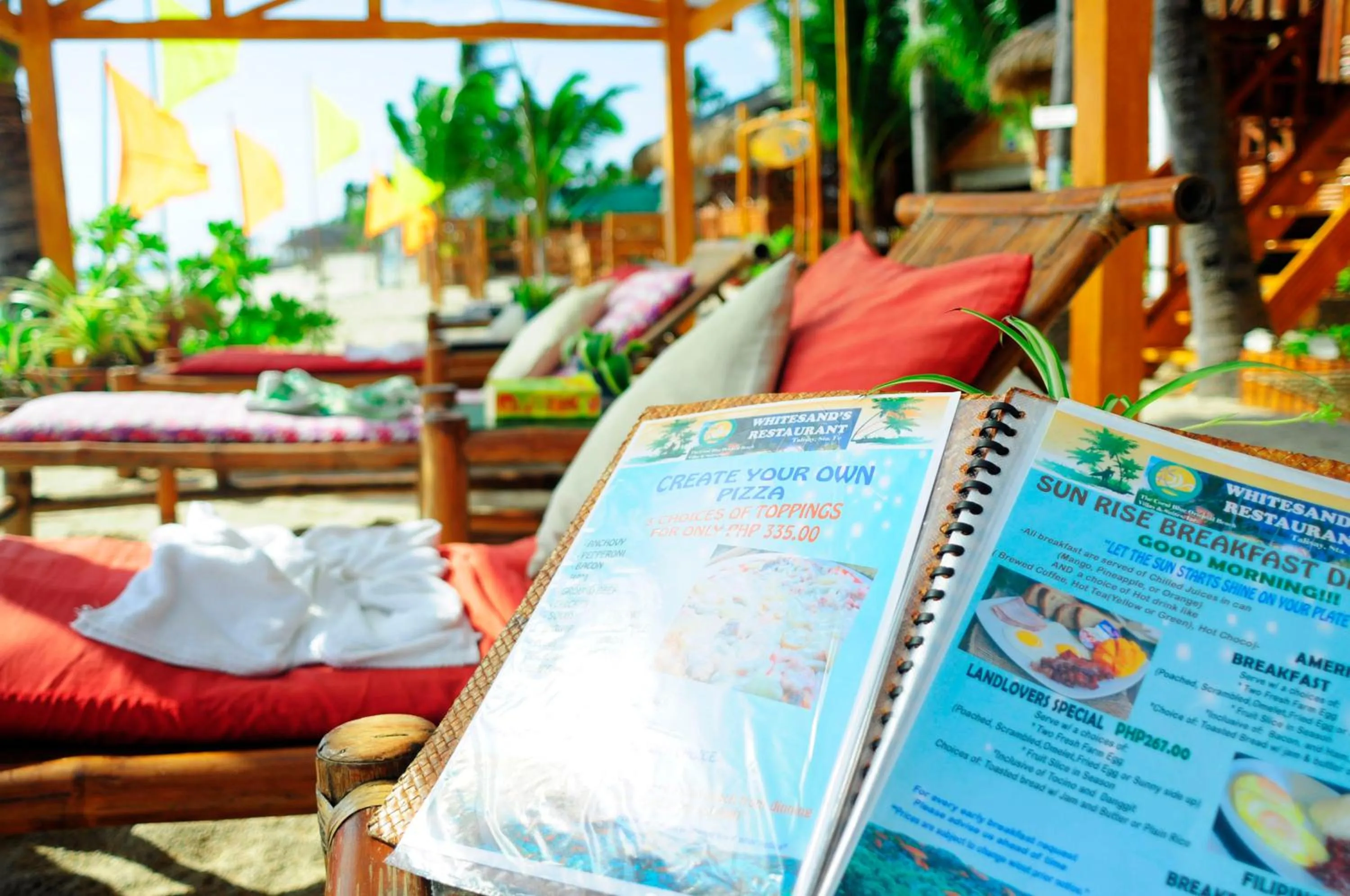 Food and drinks in The Coral Blue Oriental Beach Villas and Suites