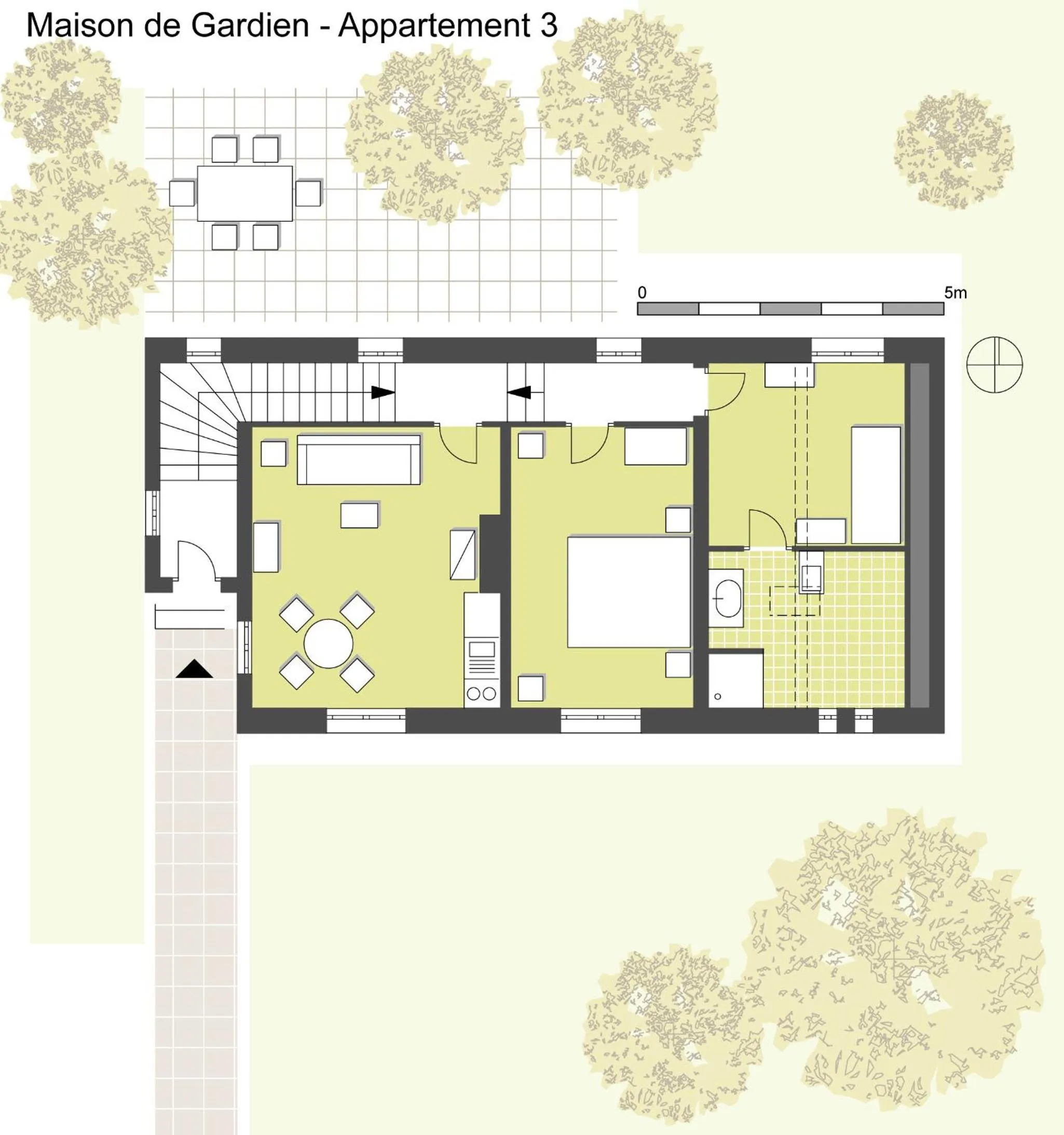 Floor plan in La Villa du Parc