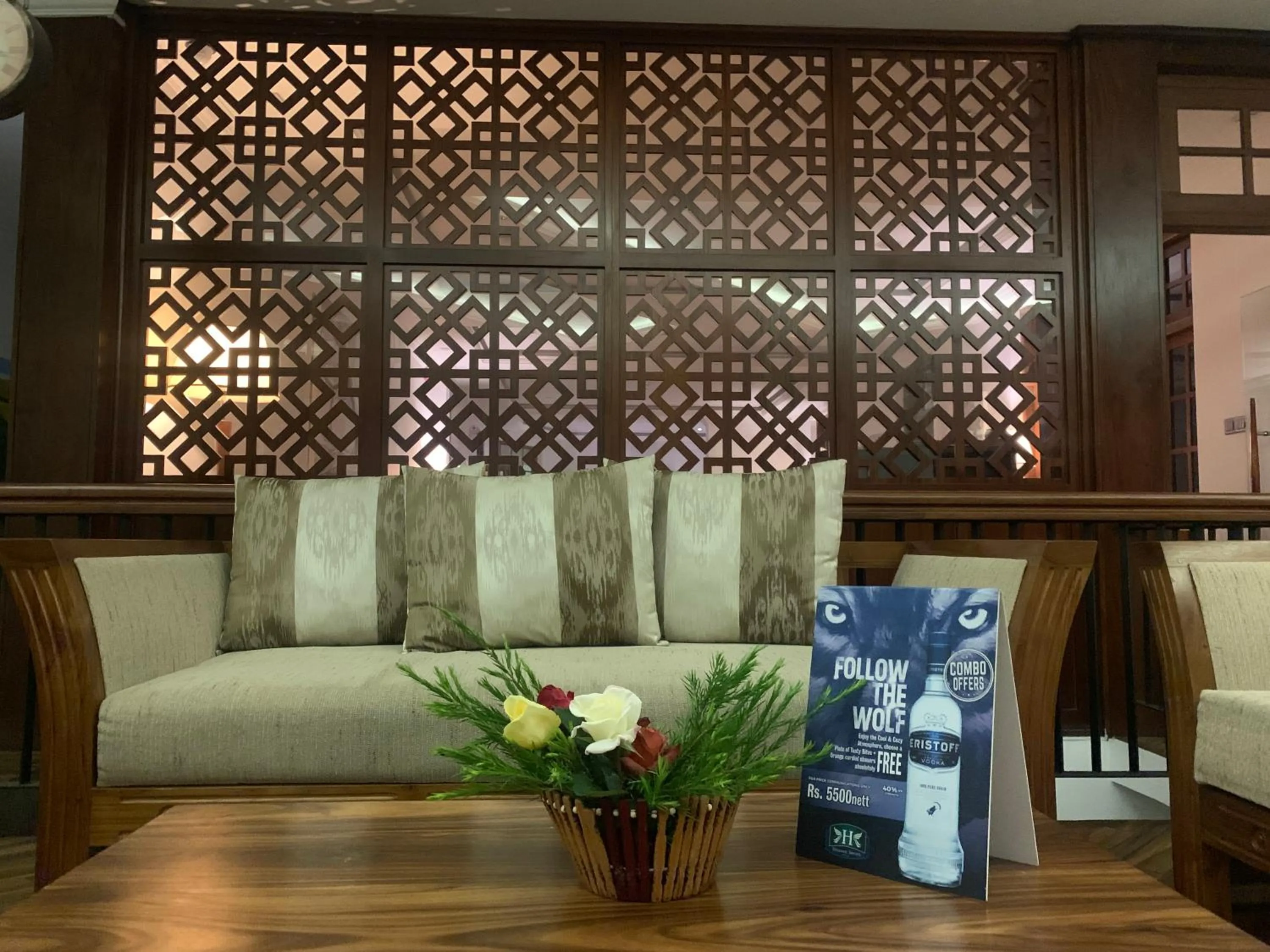 Seating area in Heaven Seven Nuwara Eliya