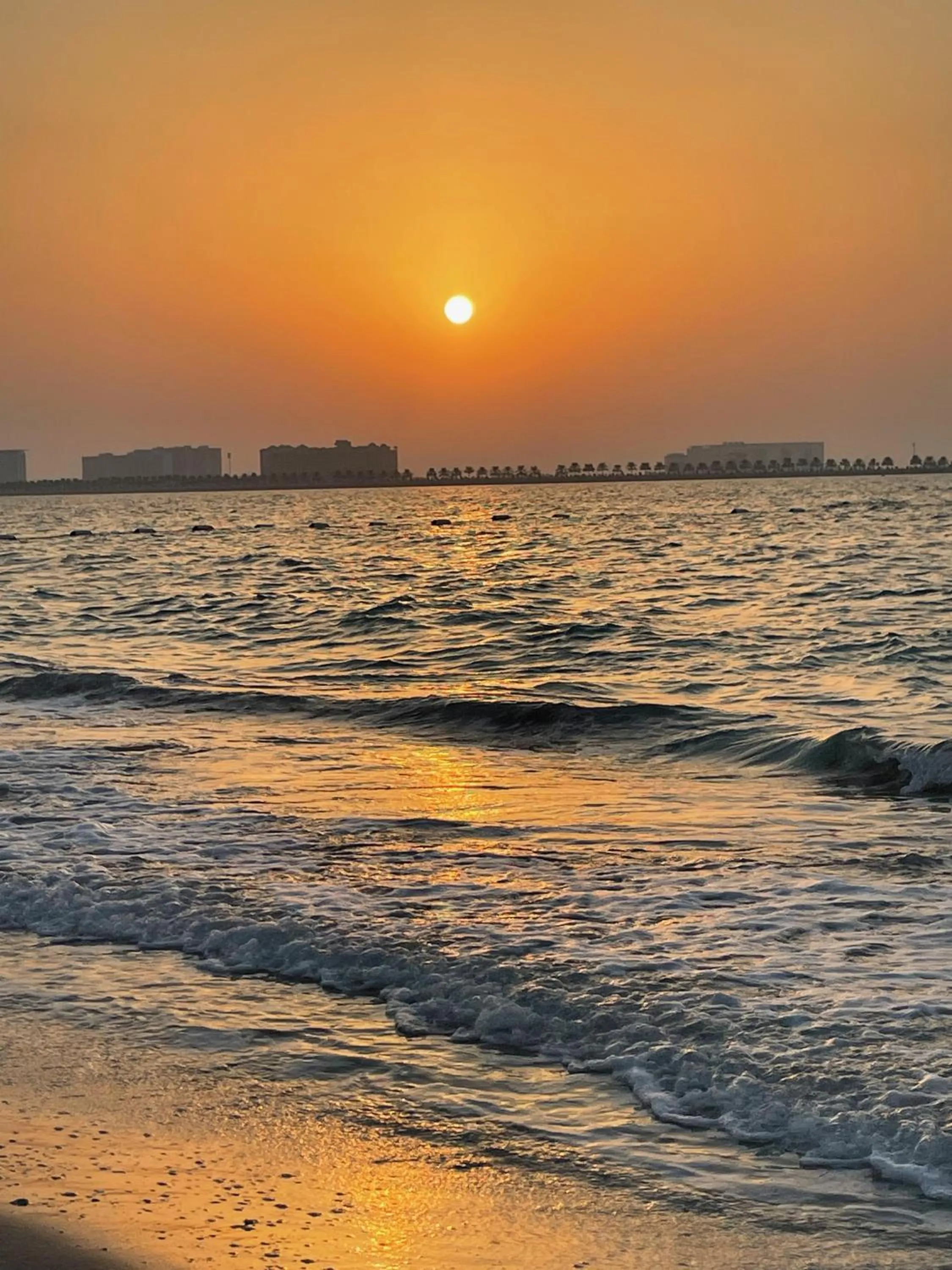 Sunset in I Like Al Hamra Palace - Elite Beach & Golf Resort Private Suites