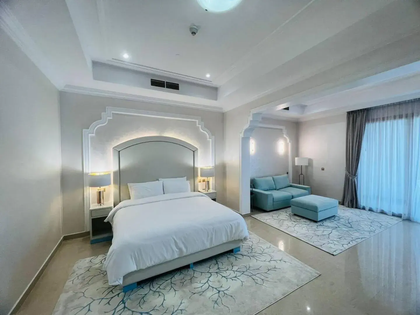 Junior Suite with Sea View in I Like Al Hamra Palace - Elite Beach & Golf Resort Private Suites Junior Suite with Sea View in I Like Al Hamra Palace - Elite Beach & Golf Resort Private Suites