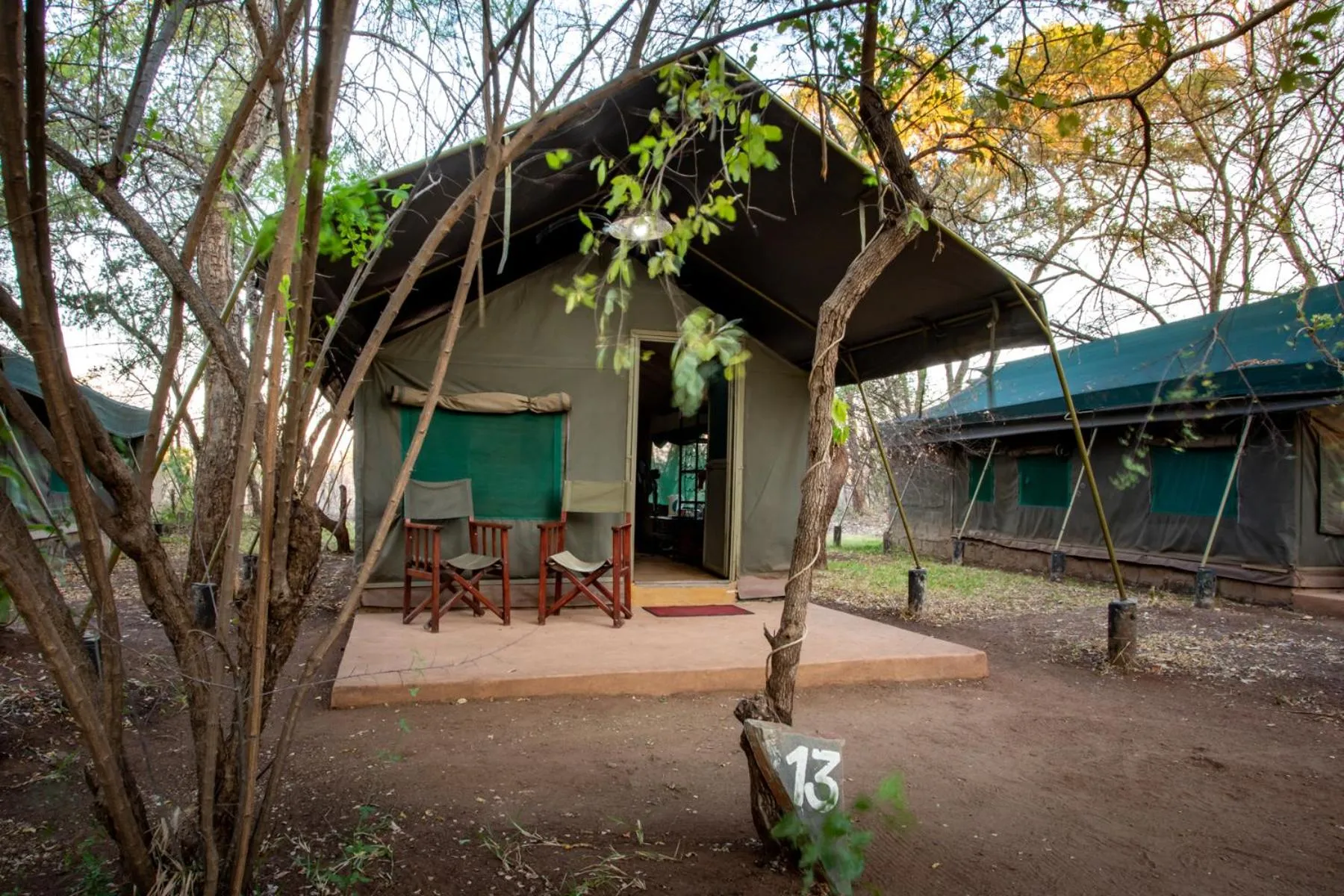Patio in Maramba River Lodge