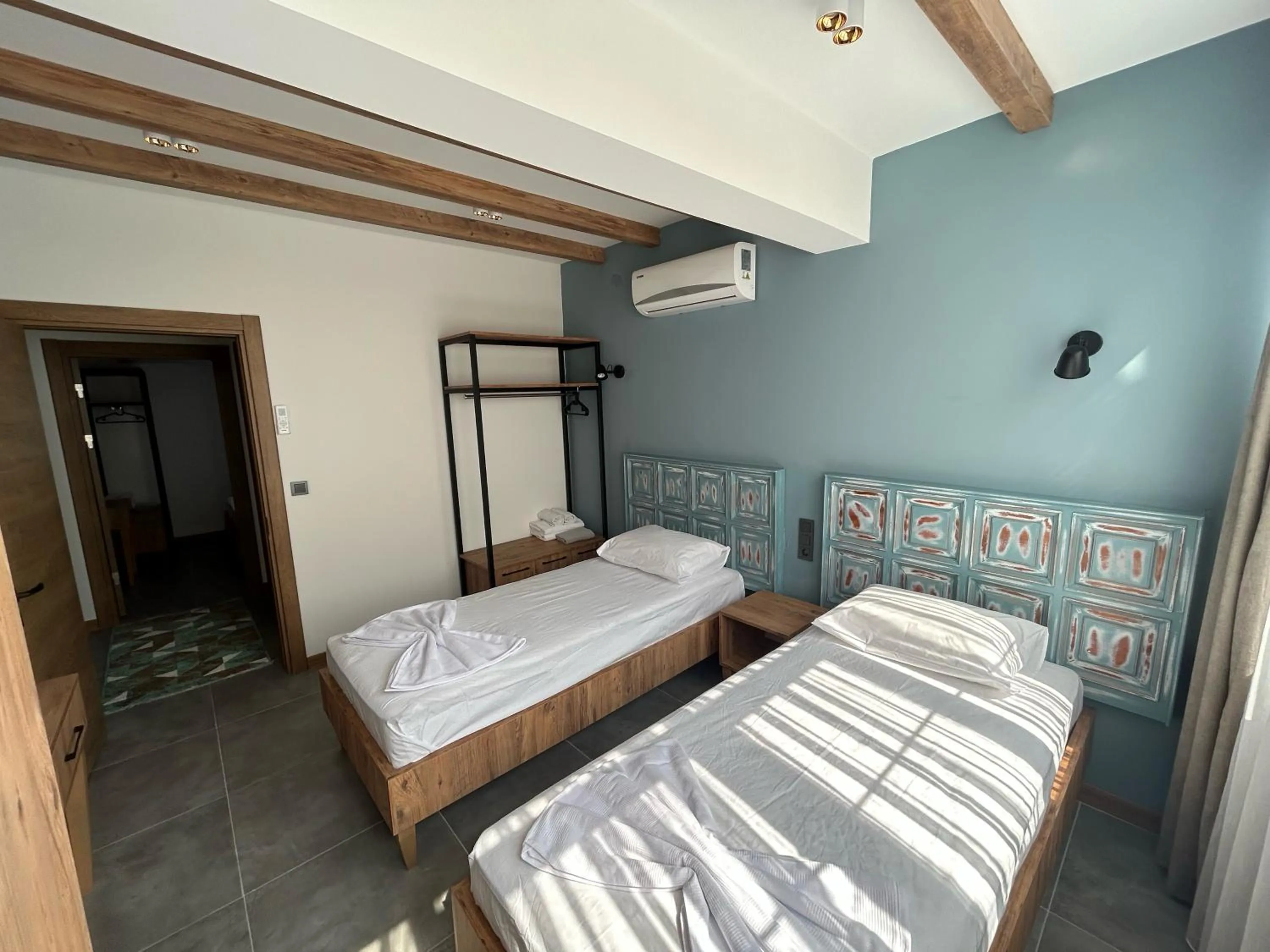 Bed in Avlu Villas & Apartments