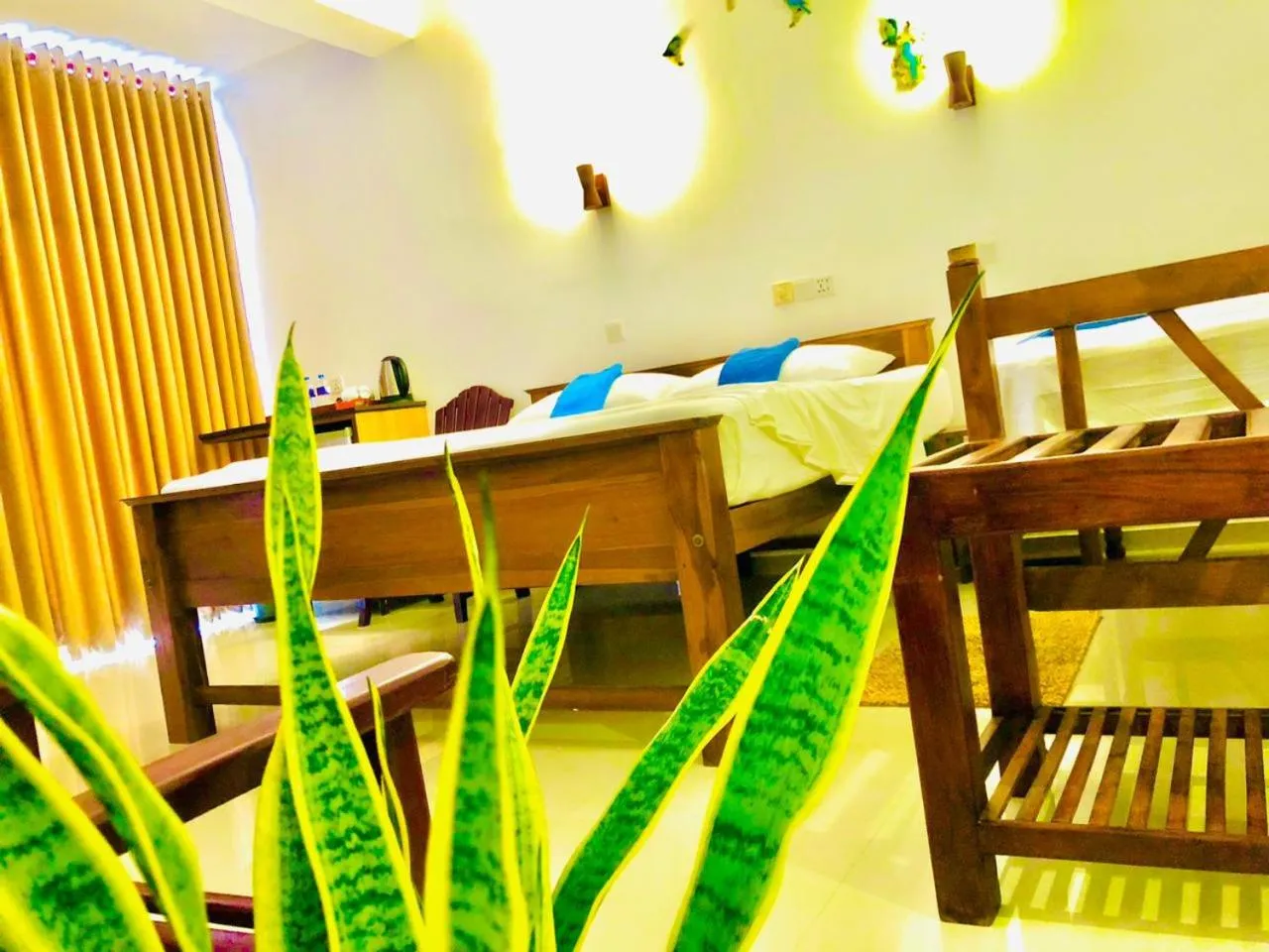 Bedroom, Bed in Mirissa Beach Inn