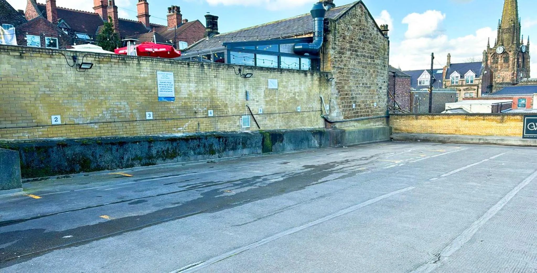 Parking in The George Wright Boutique Hotel, Bar & Restaurant