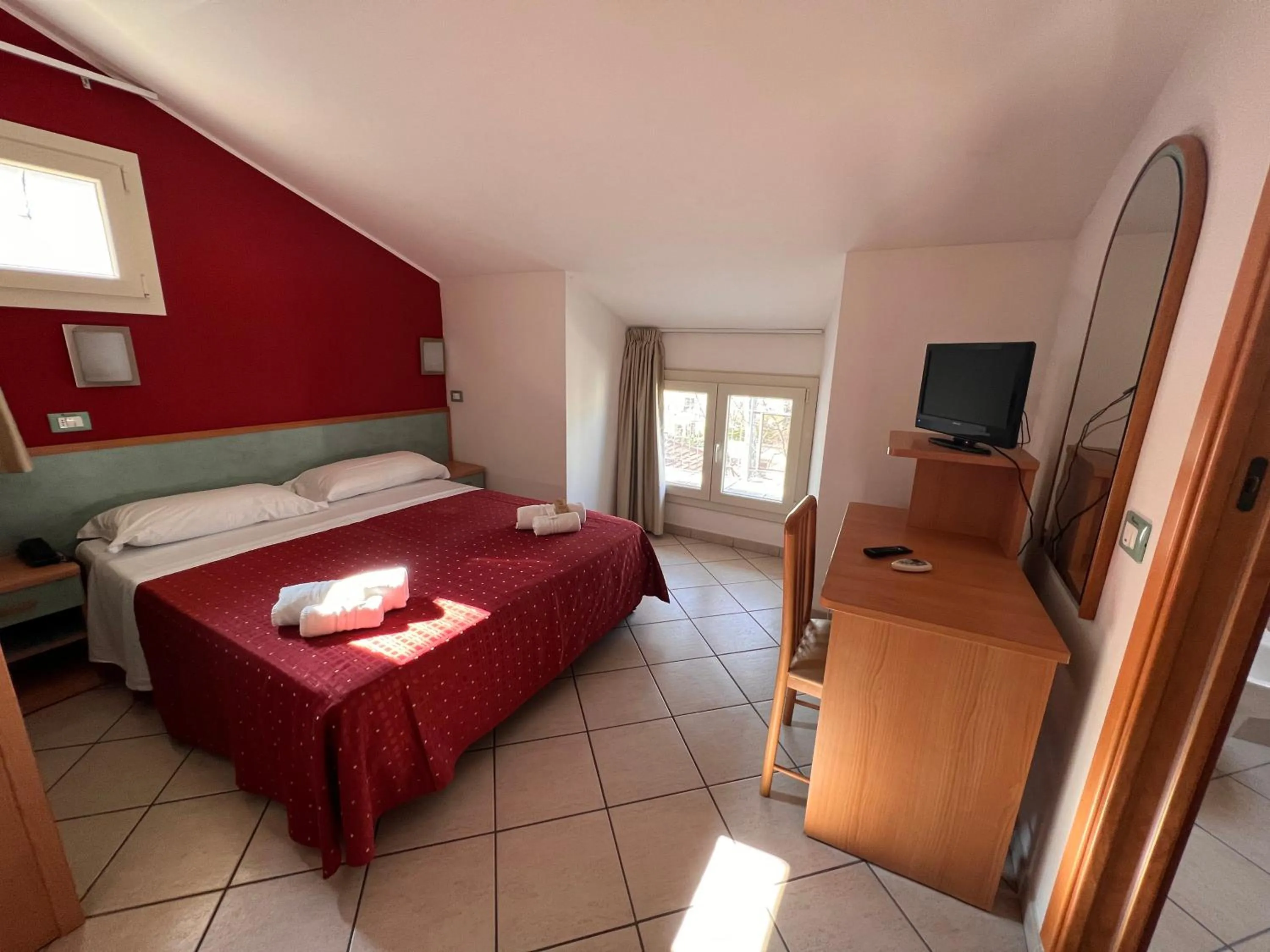 Bed in Hotel Villa Tina