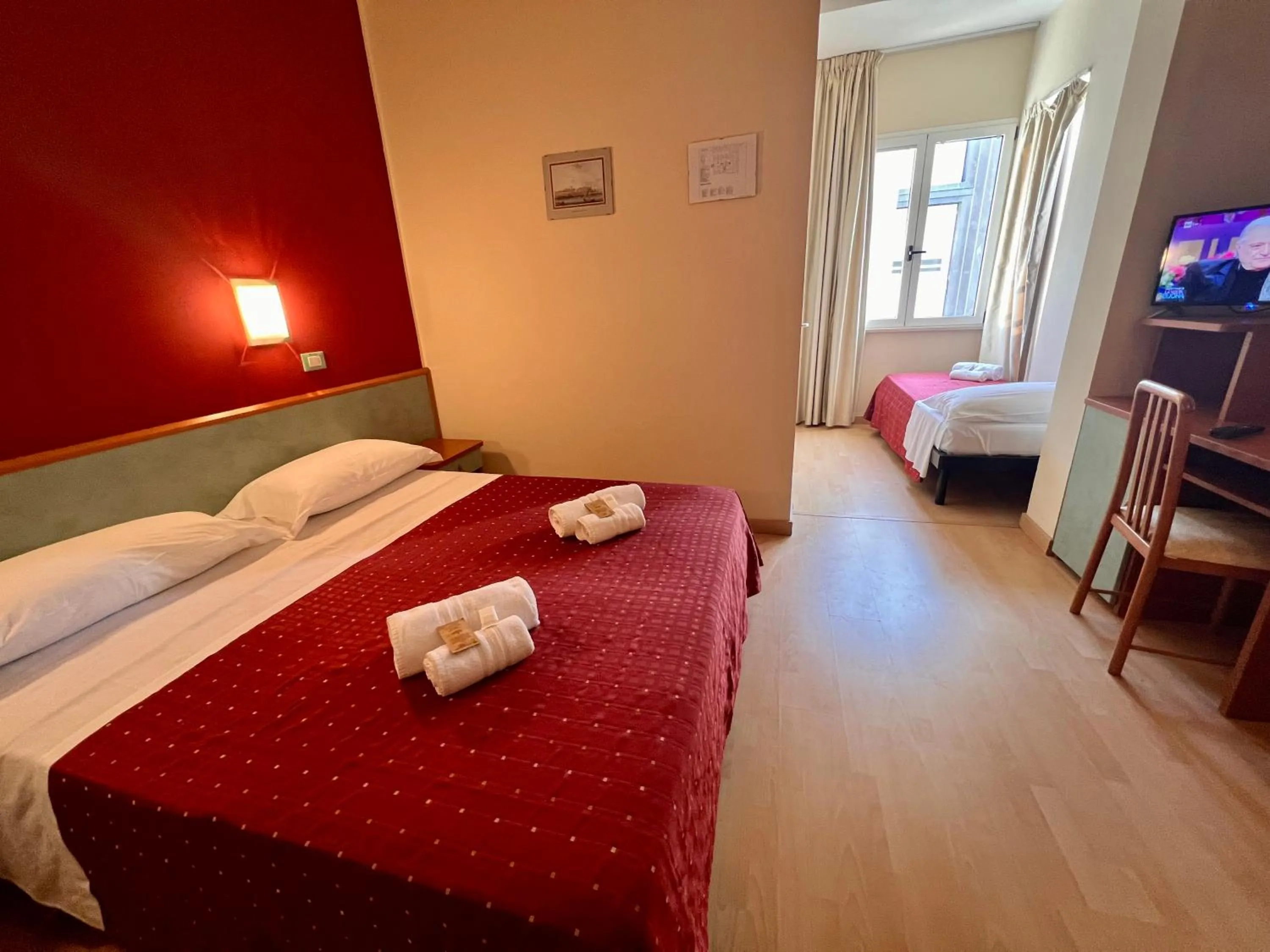 Bed in Hotel Villa Tina