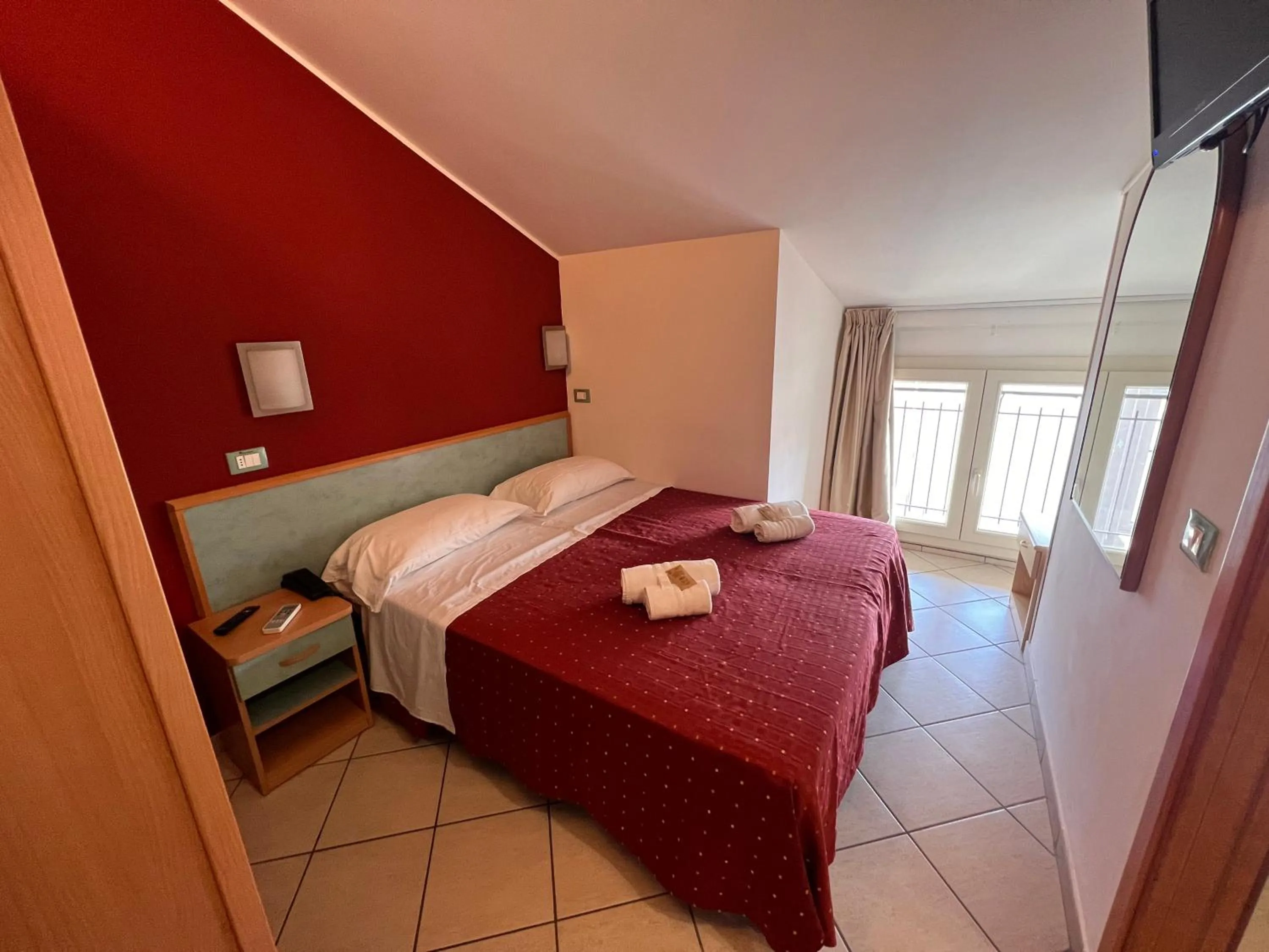 Bed in Hotel Villa Tina