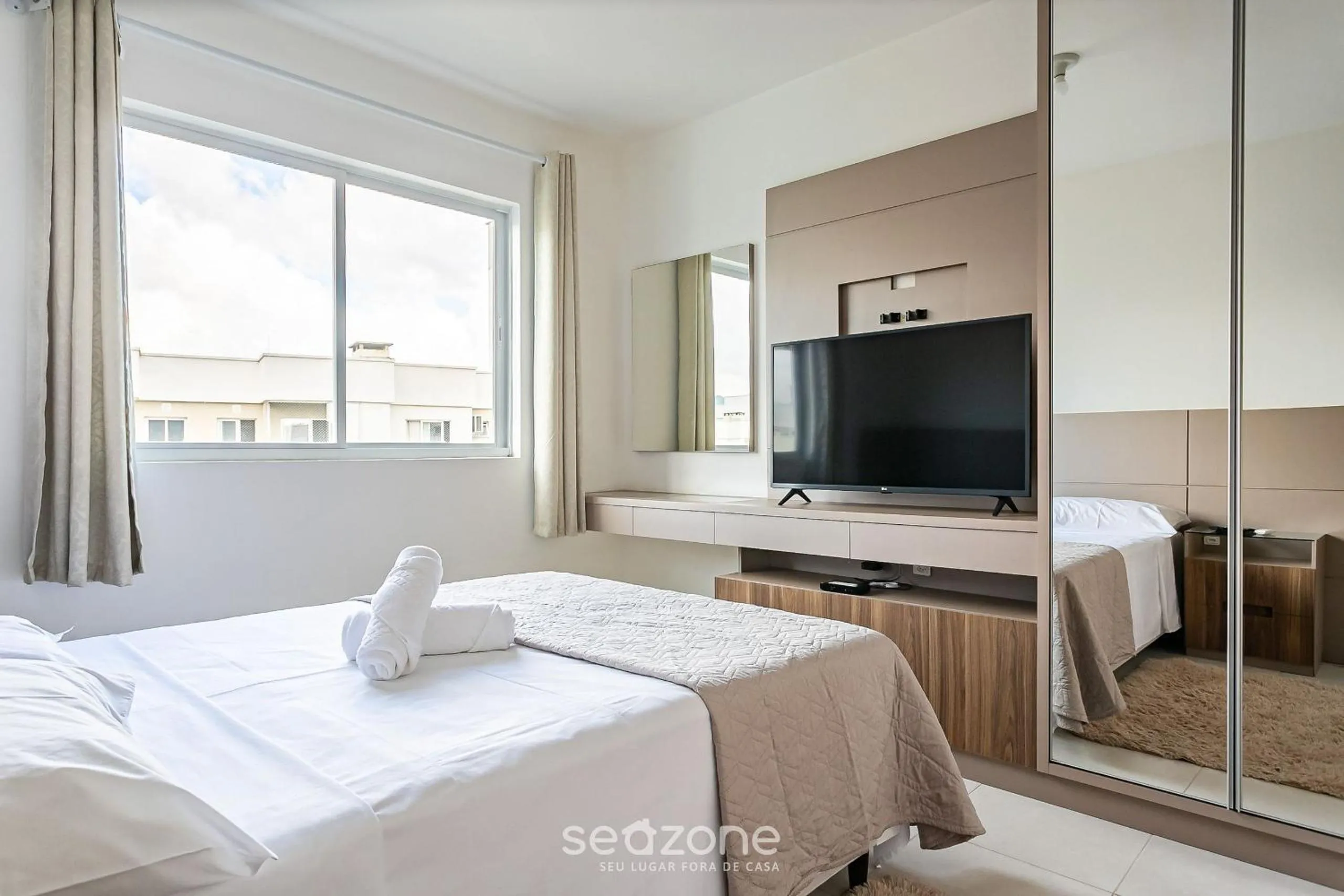 Bedroom, Bed in Apto em cond com piscina em Canasvieiras RPC301