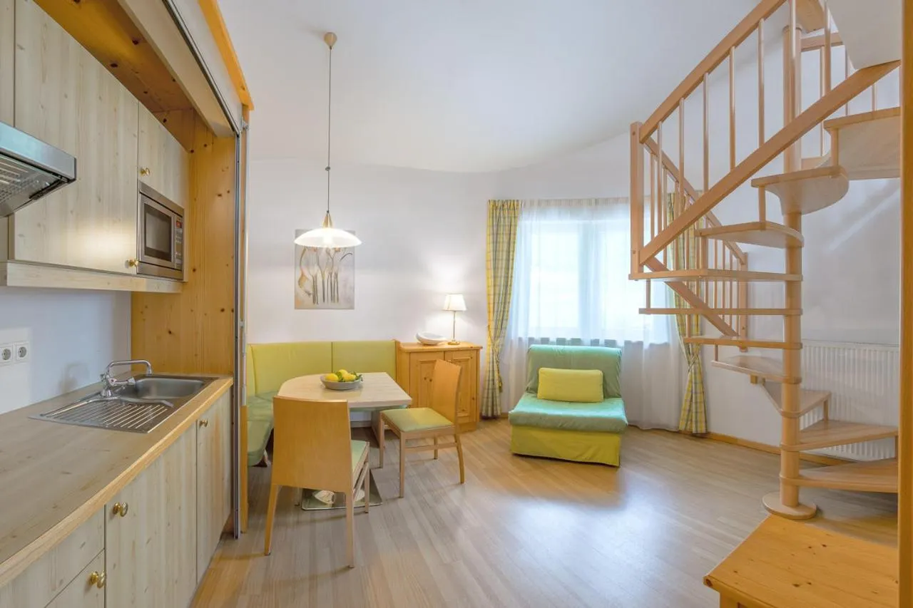 Kitchen or kitchenette in Garni Hotel Am Meilenstein