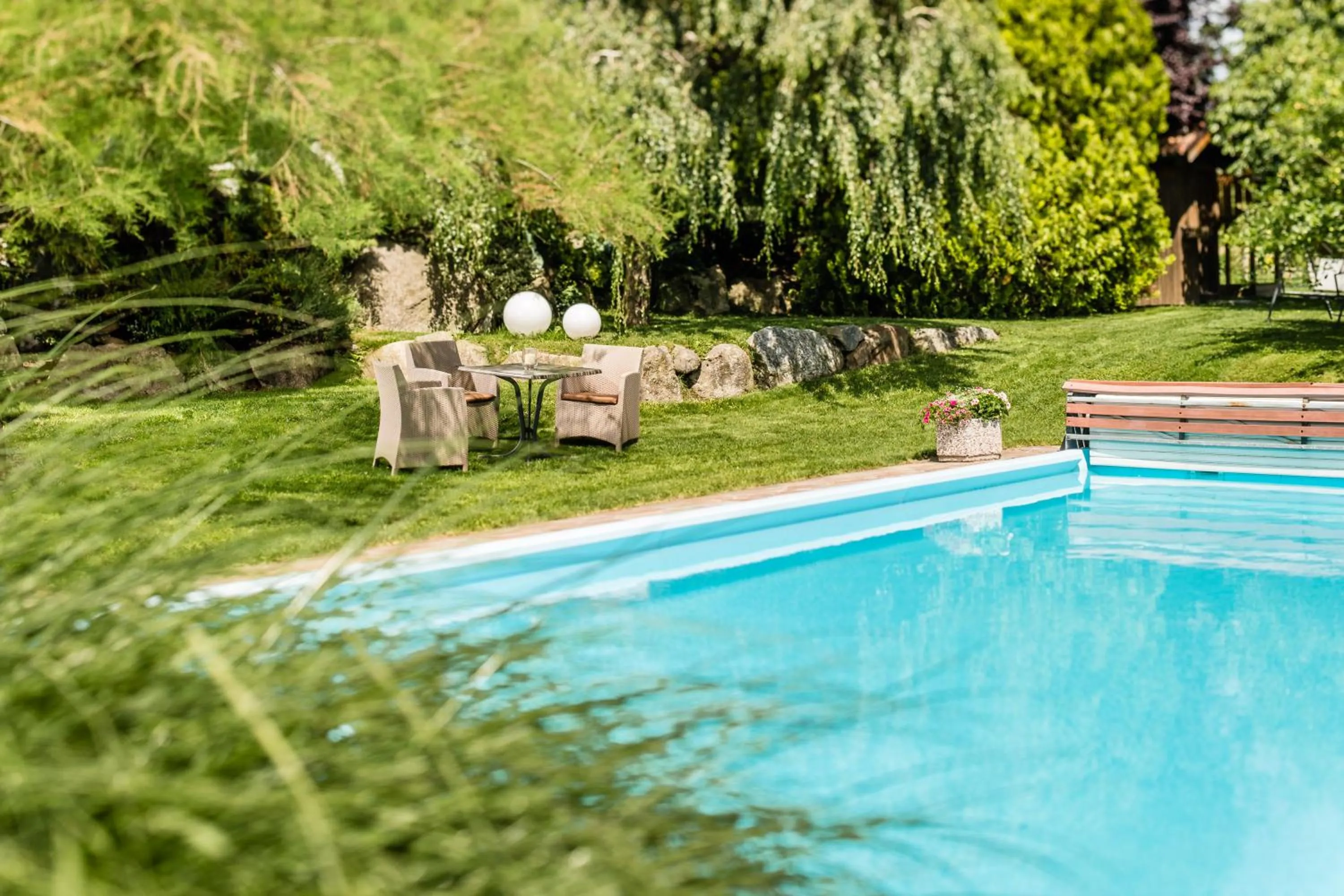 Garden in Garni Hotel Am Meilenstein