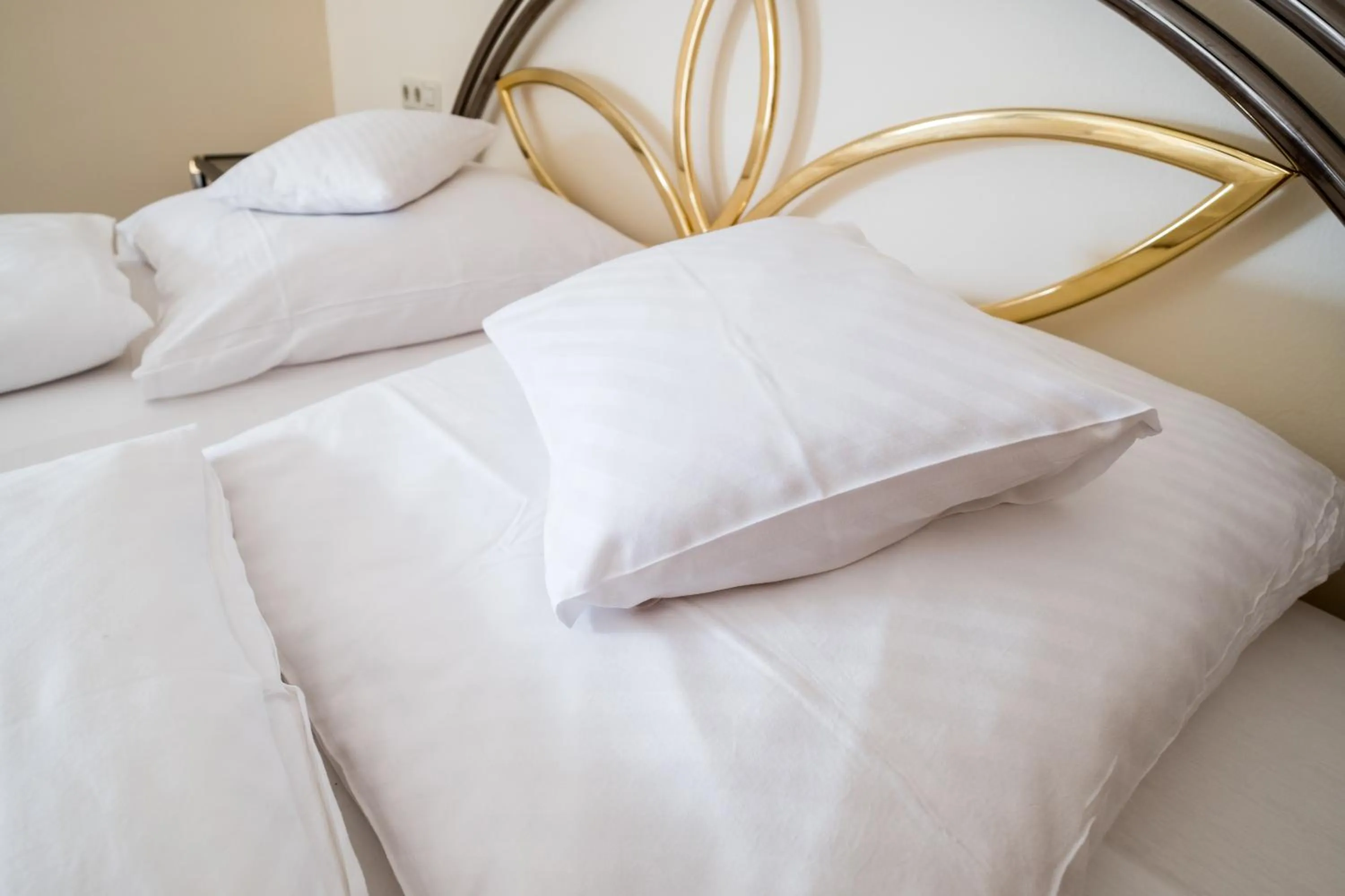 Bed in Reck's Hotel-Restaurant