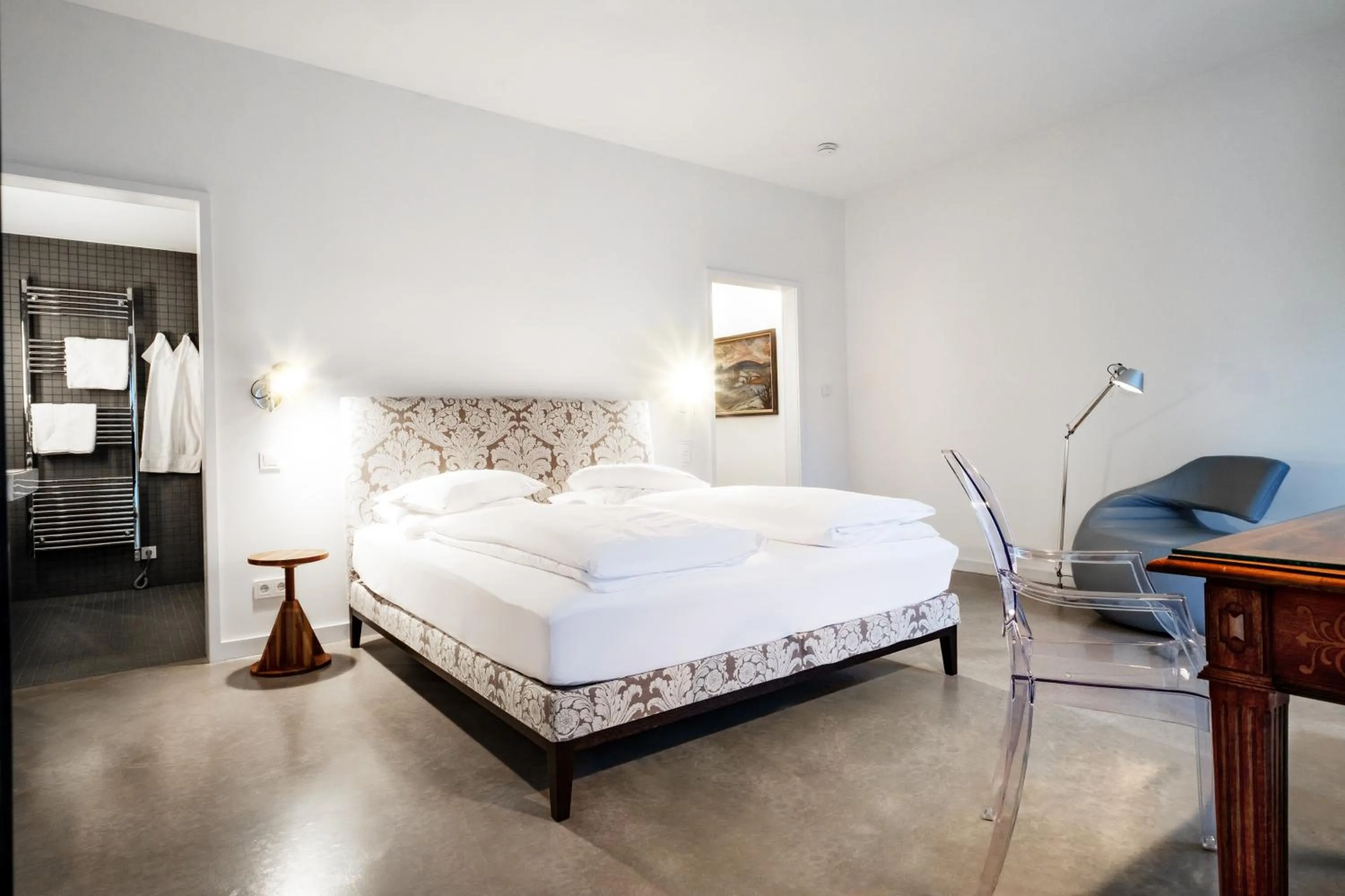 Bed in Reck's Hotel-Restaurant