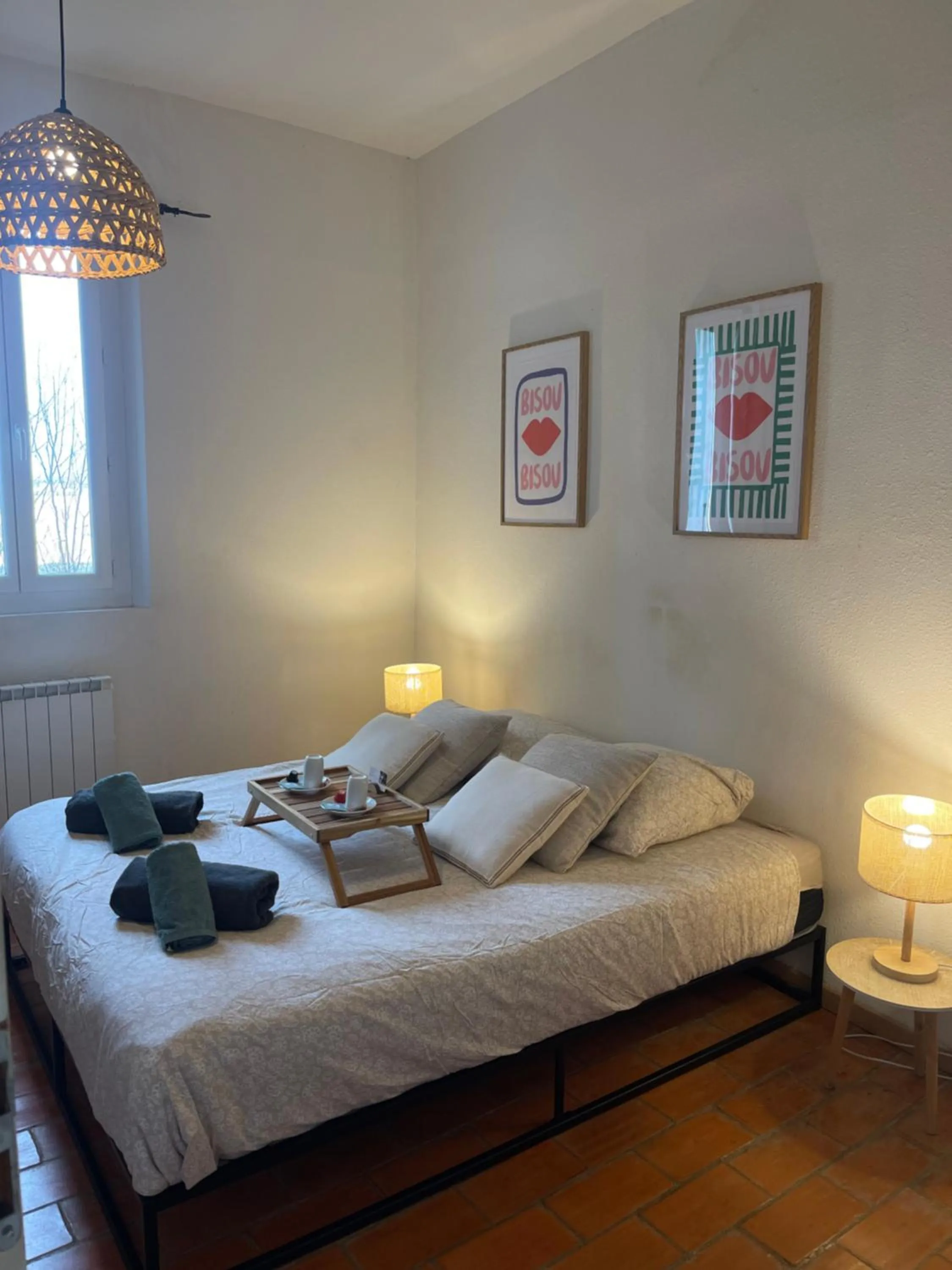 Bed in Mas de L'isle