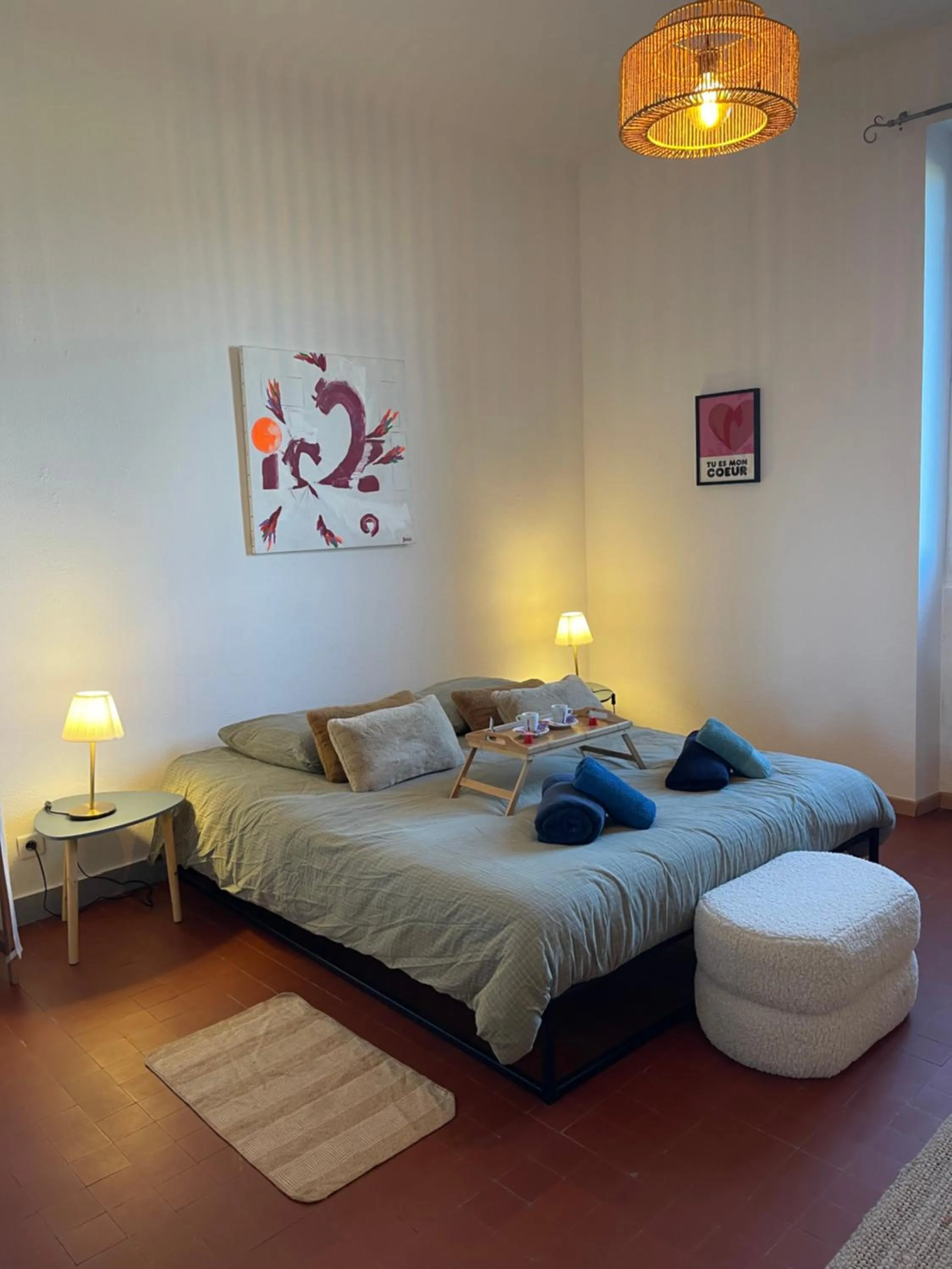 Bed in Mas de L'isle