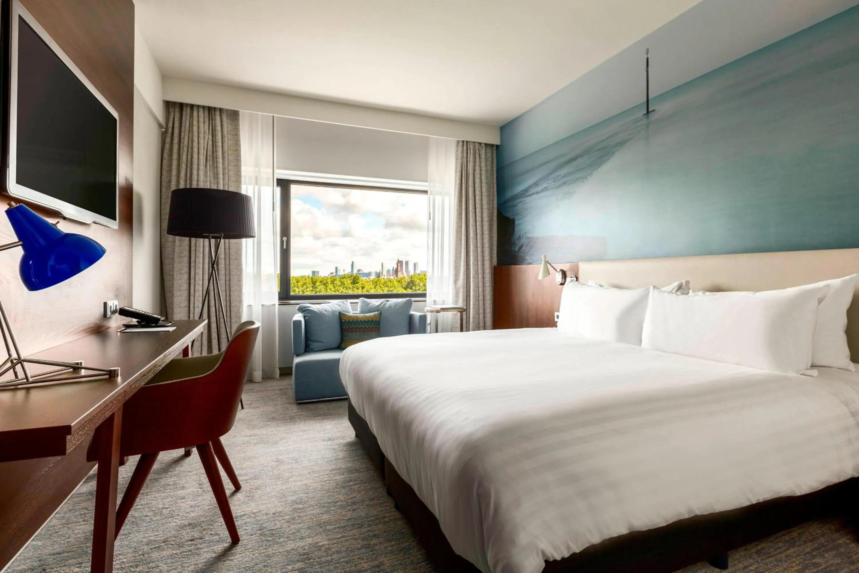 Photo of the whole room, Bed in Marriott Hotel The Hague