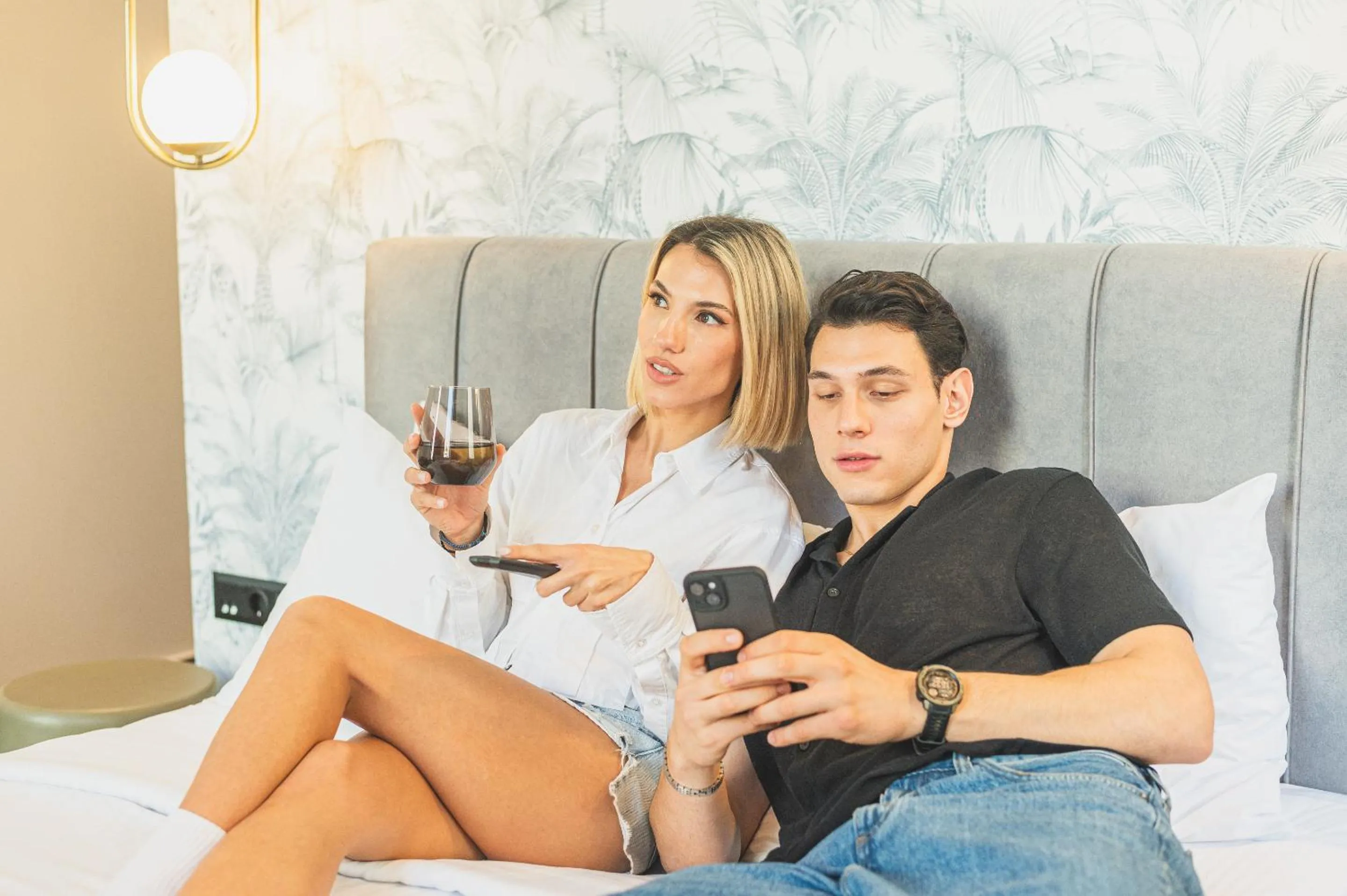 People in Downtown Suites by Athens Tower