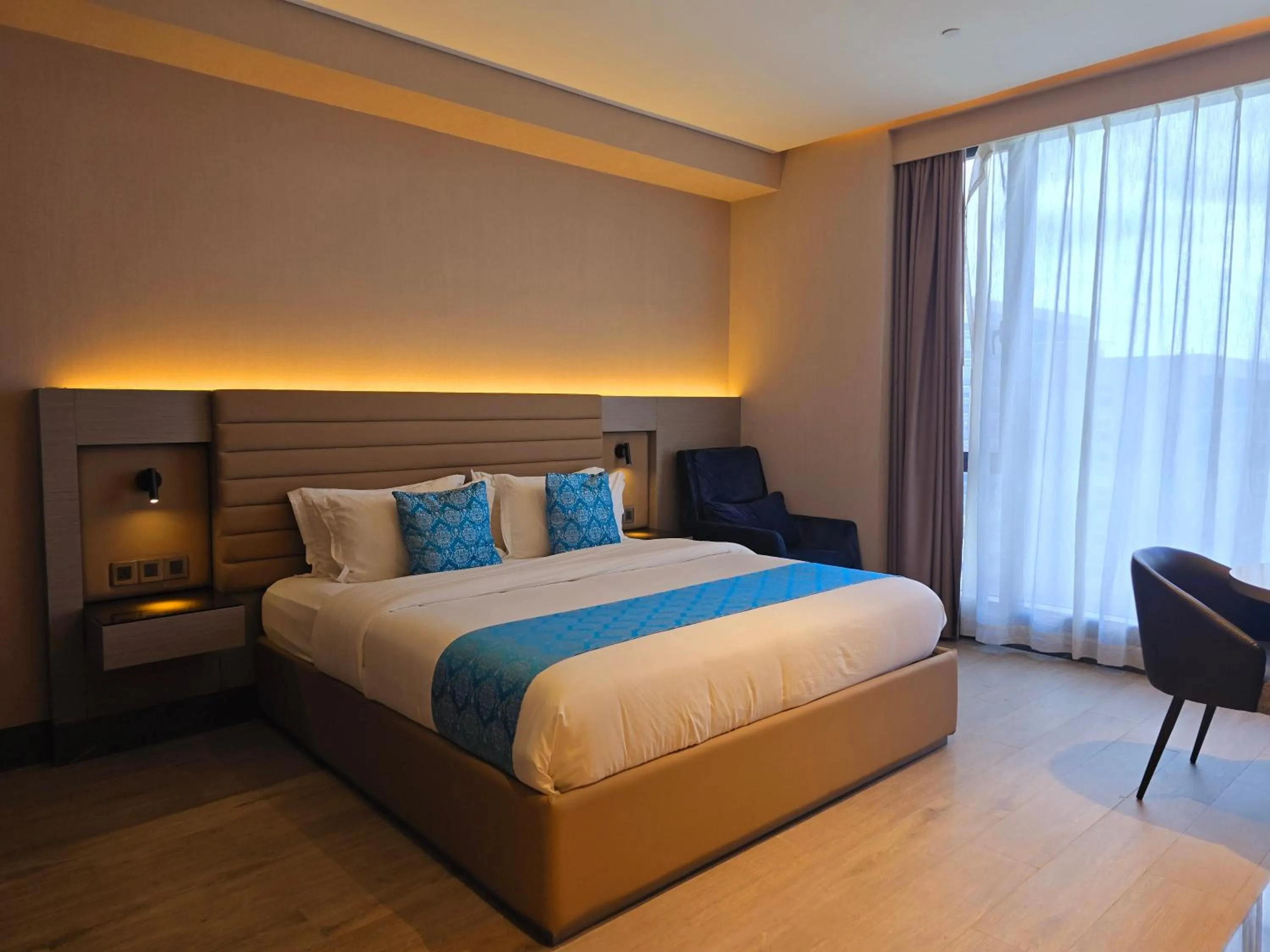 Bed in Bayprime Hotel