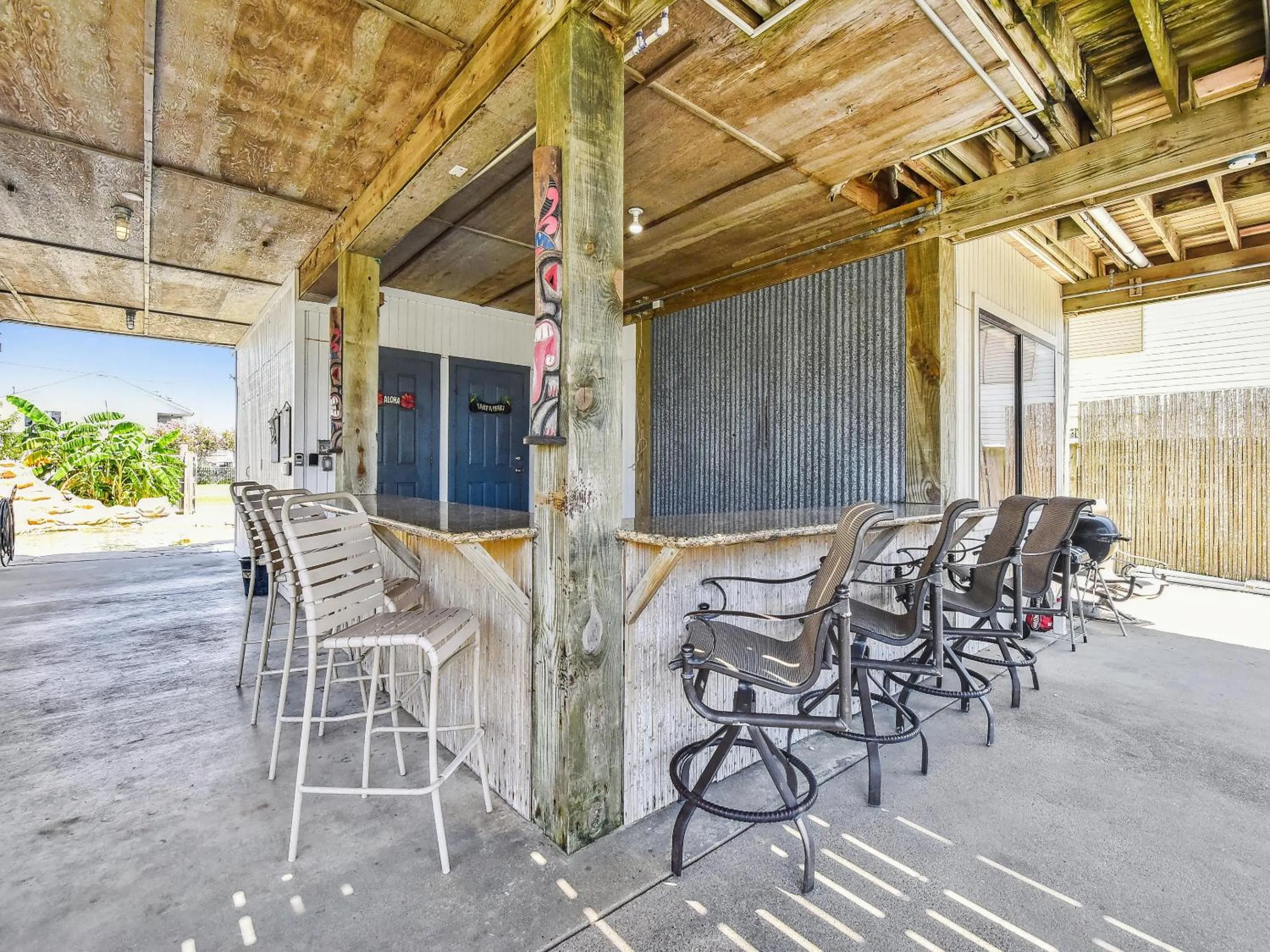 Property building in Tiki Lagoon