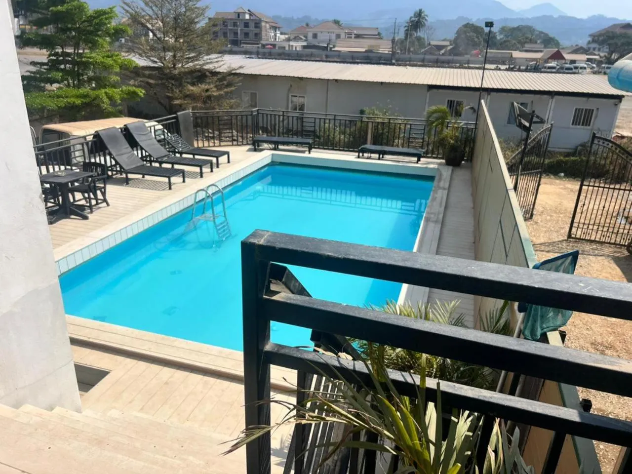 Swimming pool in Vang Vieng Consiana Hotel