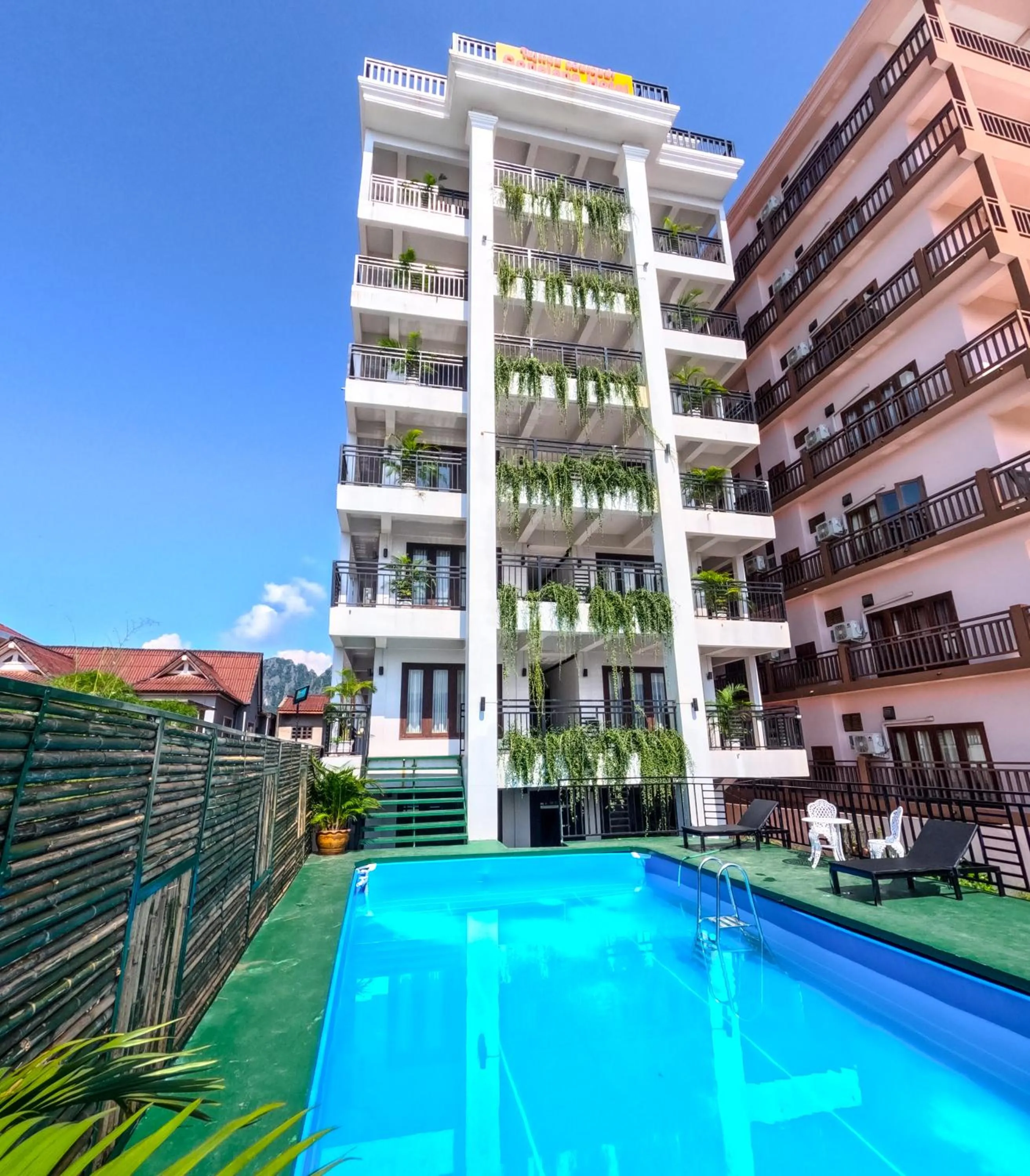 Property building in Vang Vieng Consiana Hotel