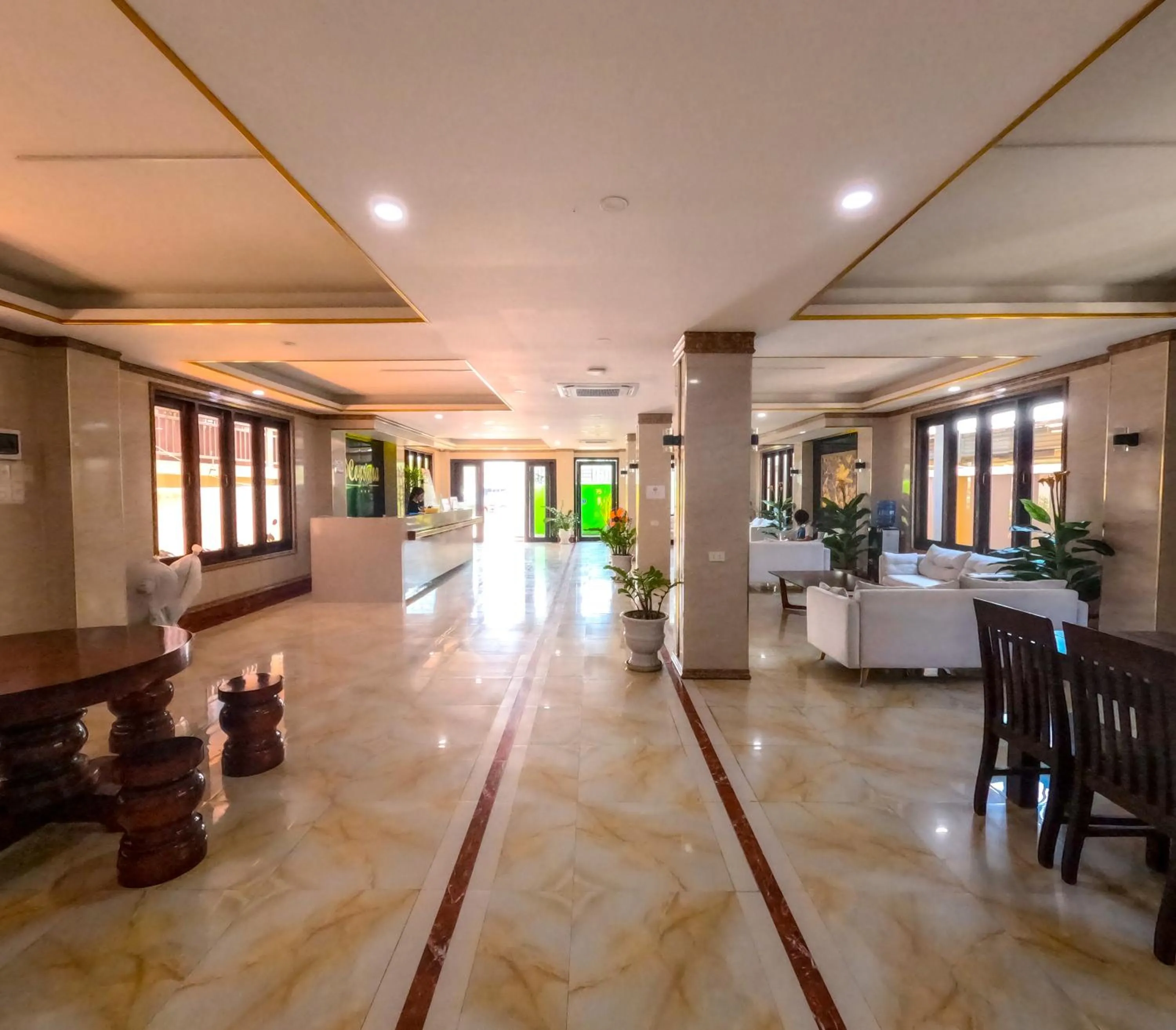 Living room in Vang Vieng Consiana Hotel