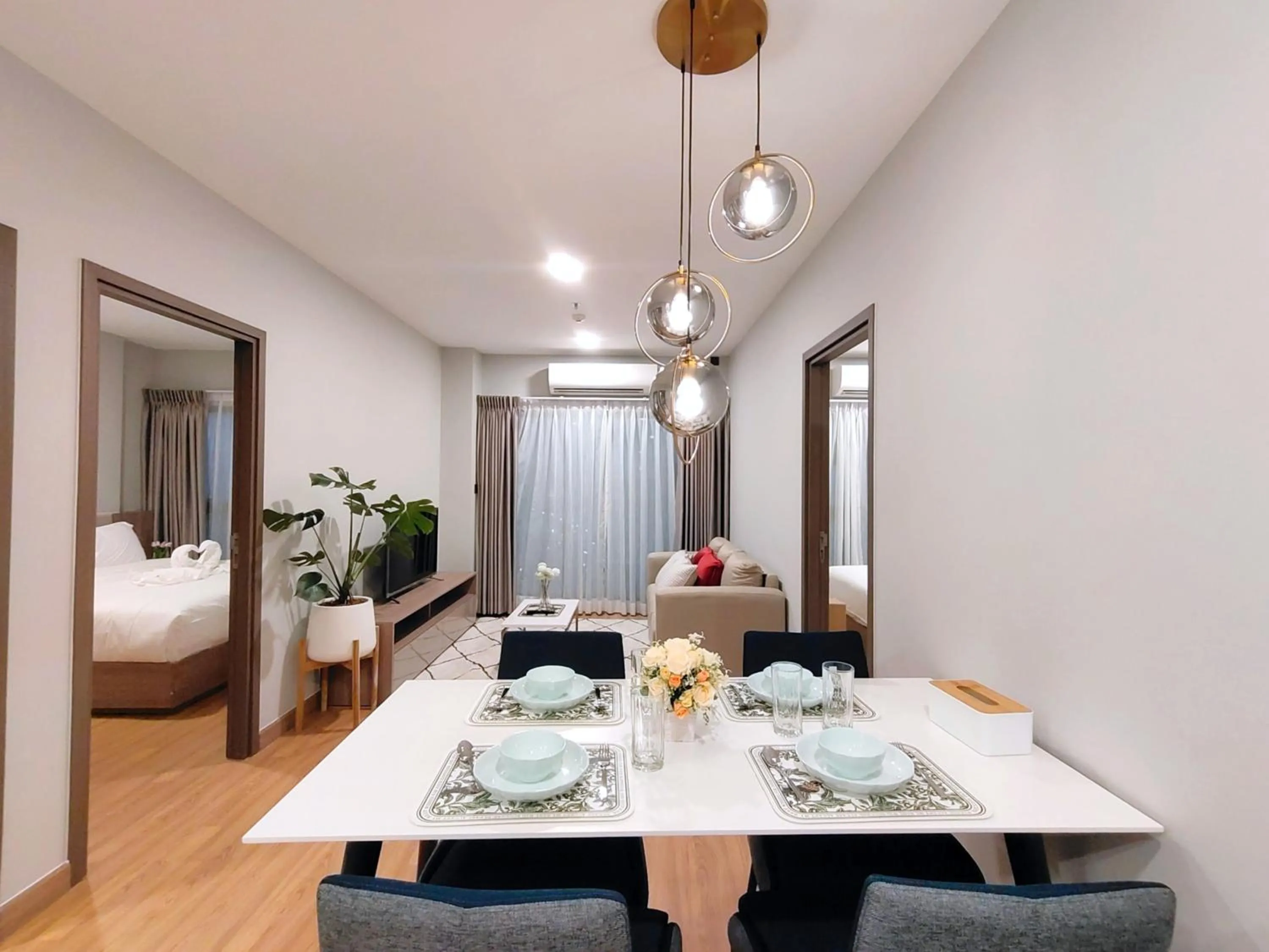 Three-Bedroom Apartment in Astra Sky River Chiang Mai by Fang