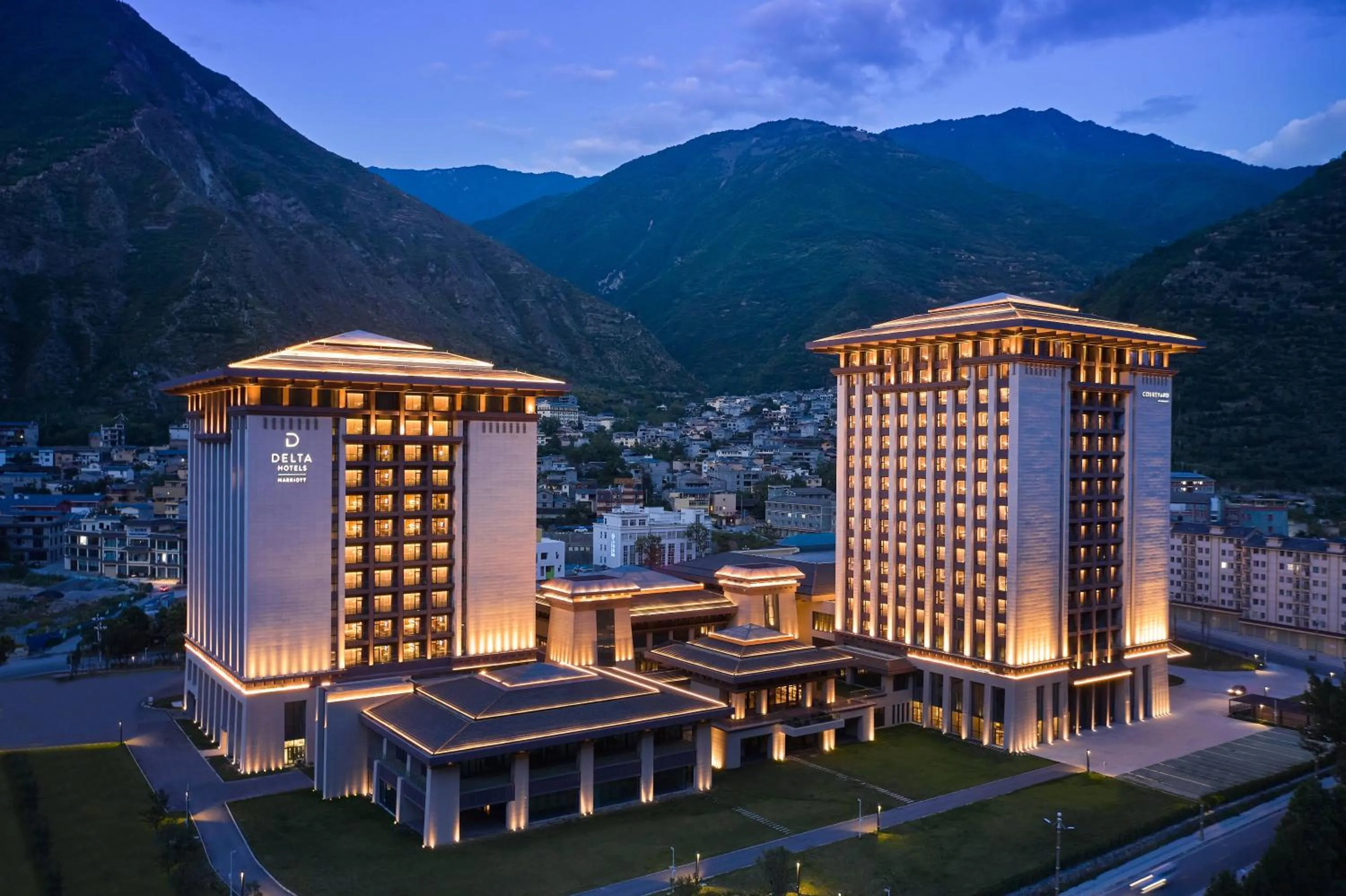 Property building in Delta Hotels by Marriott Jiuzhaigou